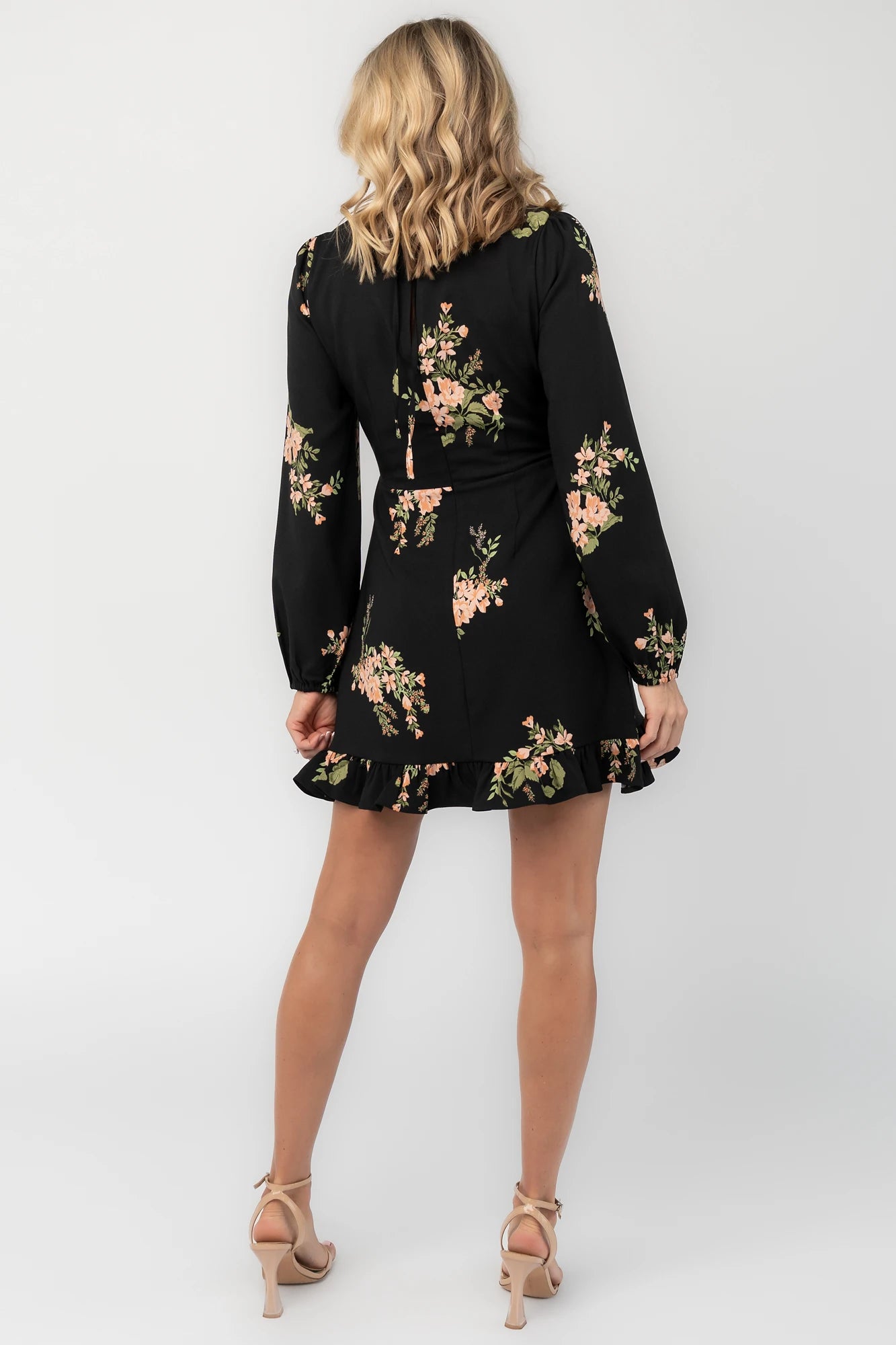 Tylene Short Dress | Black Floral 5 Tylene Short Dress | Black Floral