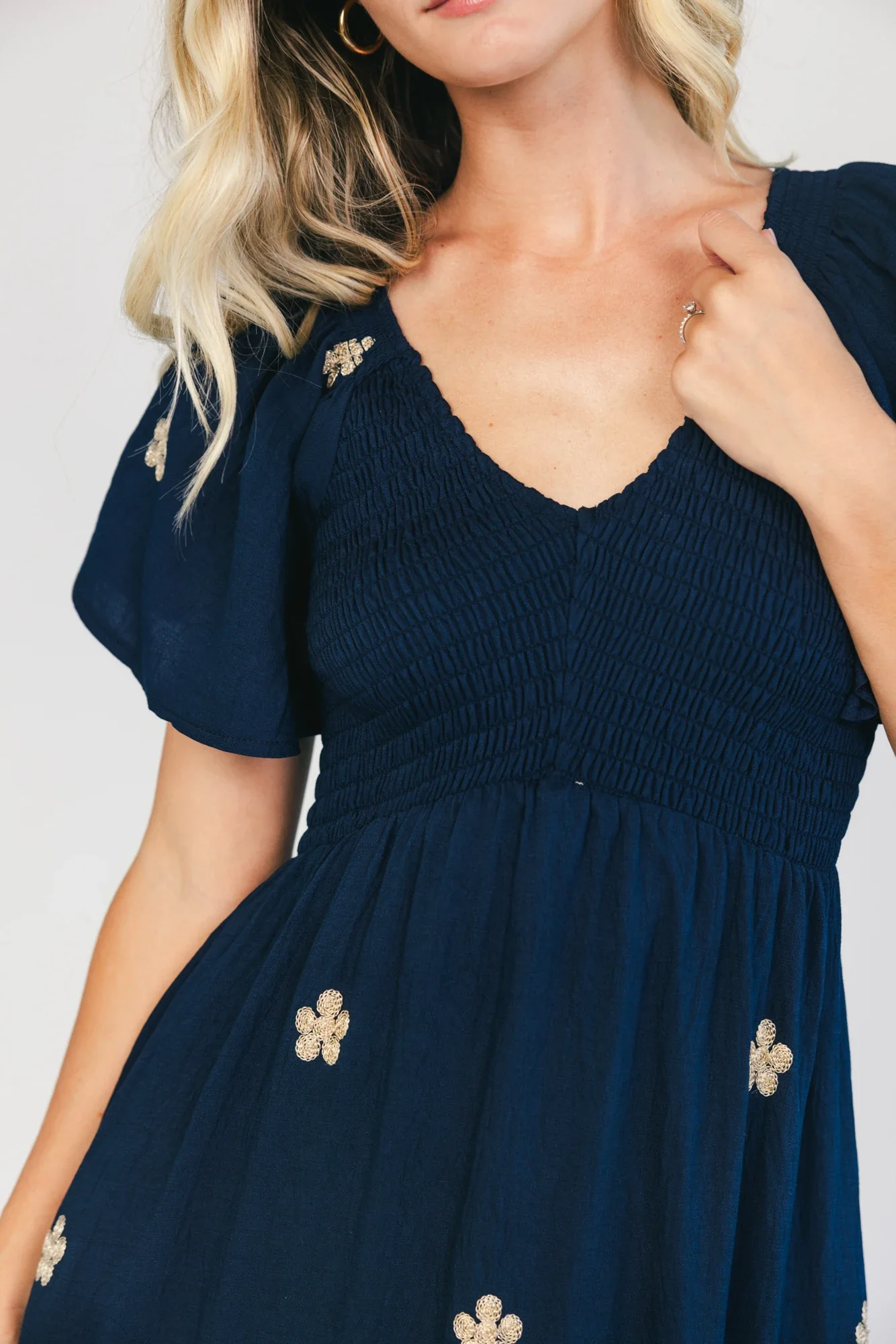 Atlantic Embroidered Maxi Dress | Navy 3 Atlantic Embroidered Maxi Dress | Navy