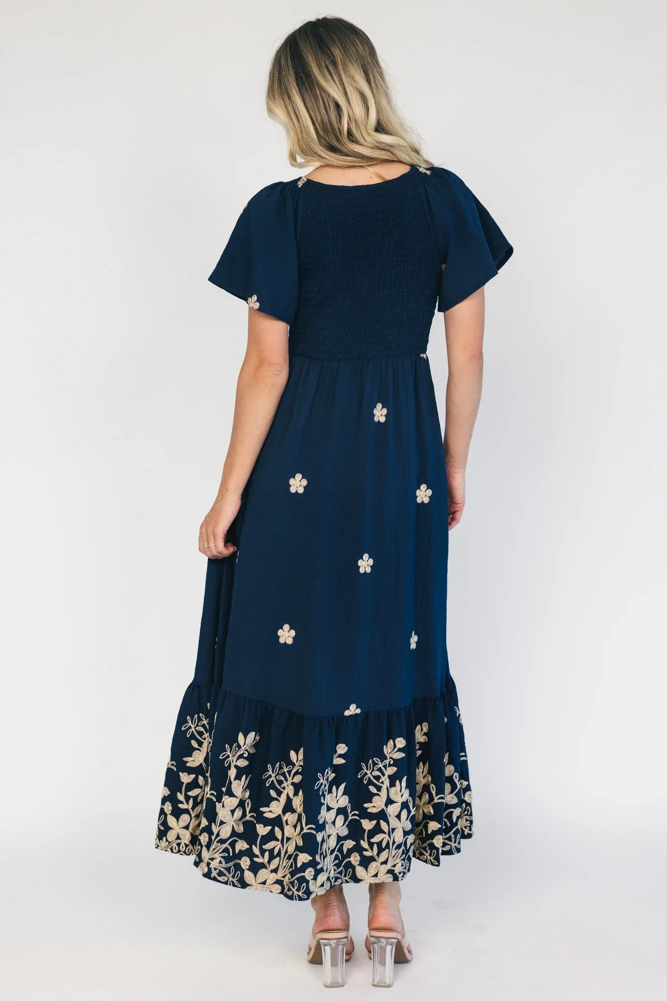 Atlantic Embroidered Maxi Dress | Navy 5 Atlantic Embroidered Maxi Dress | Navy