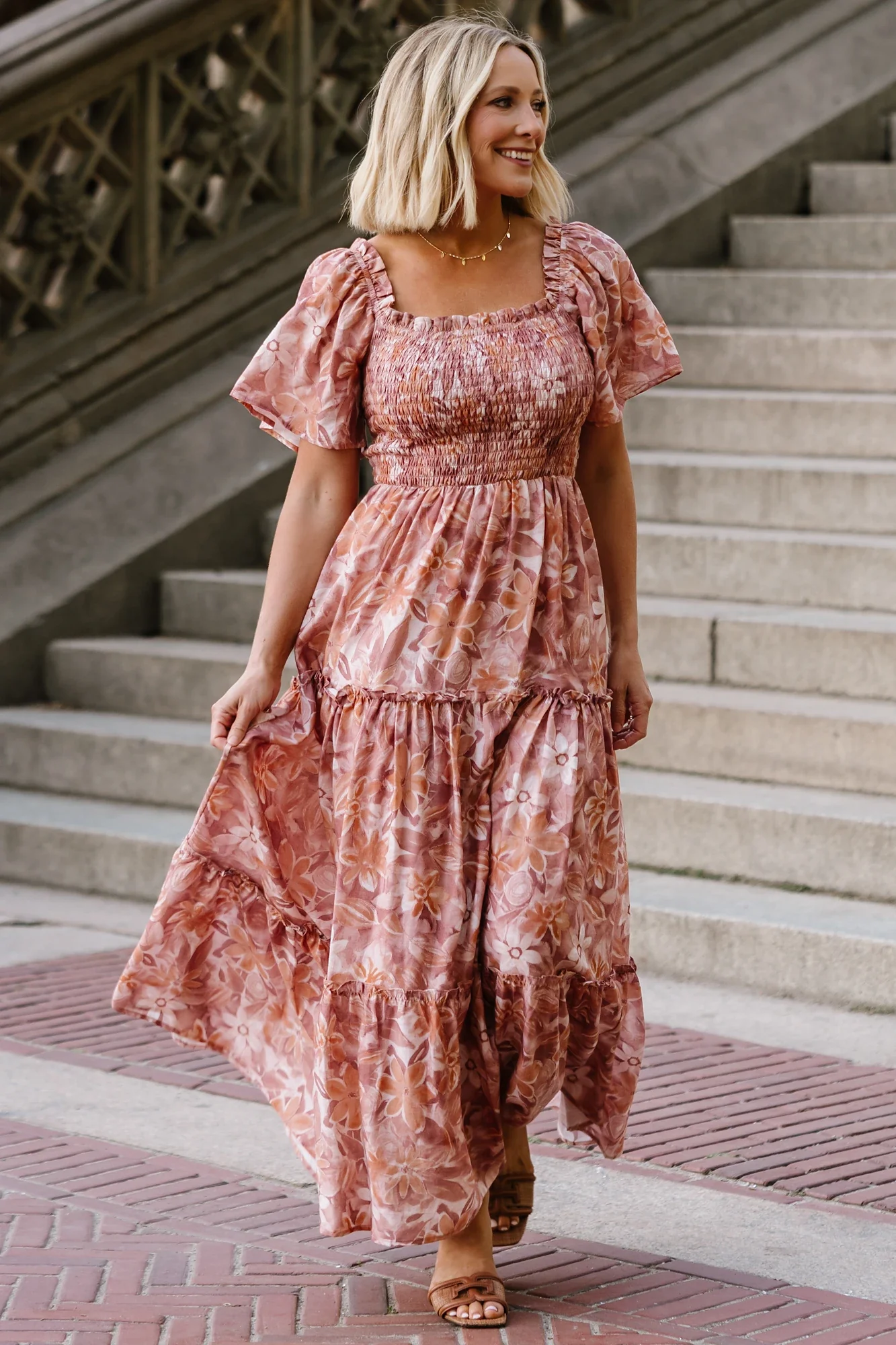 Southampton Smocked Maxi Dress | Dusty Mauve Floral 14 Southampton Smocked Maxi Dress | Dusty Mauve Floral