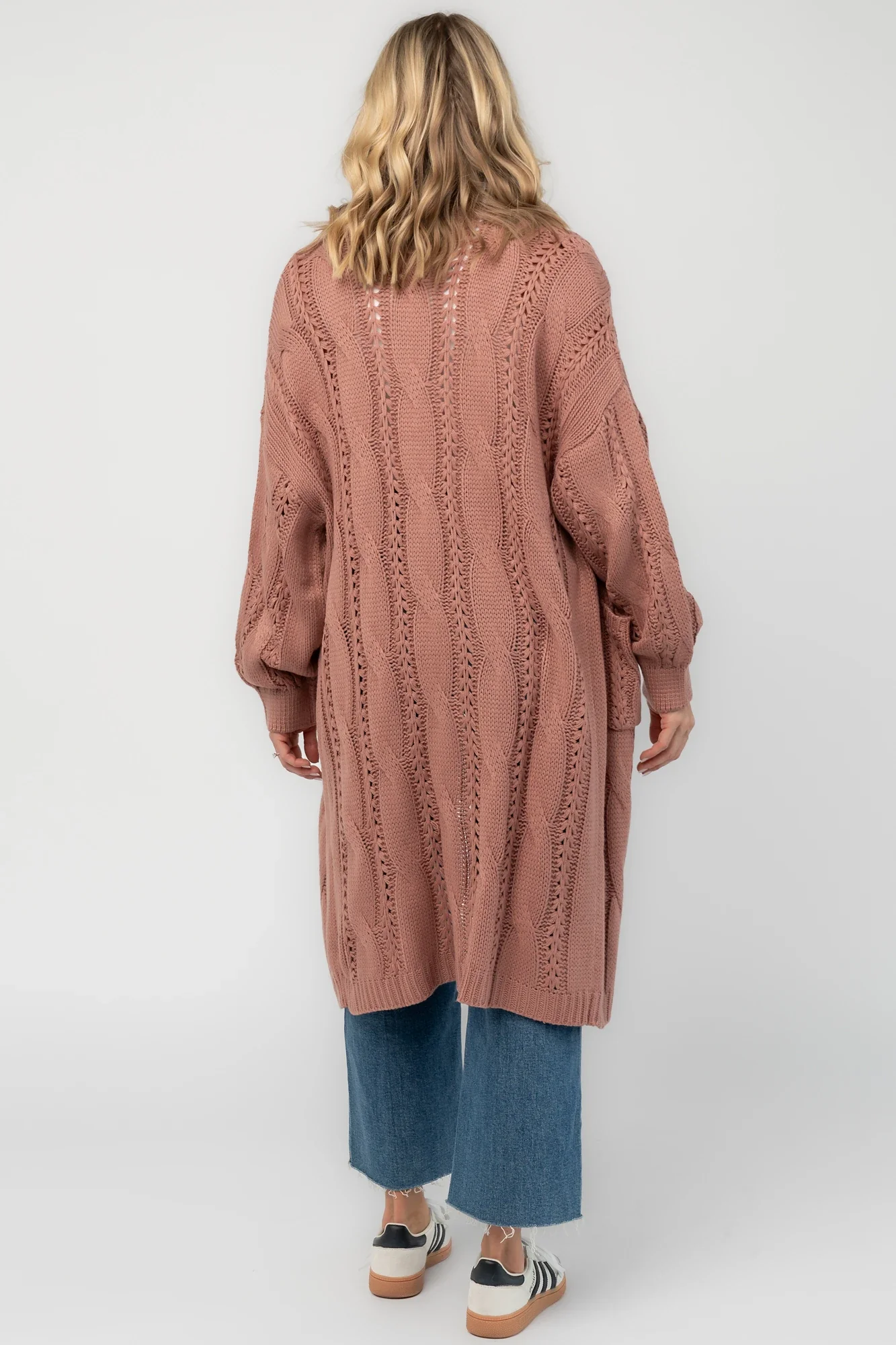 Braxton Cable Knit Cardigan | Dusty Rosewood 5 Braxton Cable Knit Cardigan | Dusty Rosewood