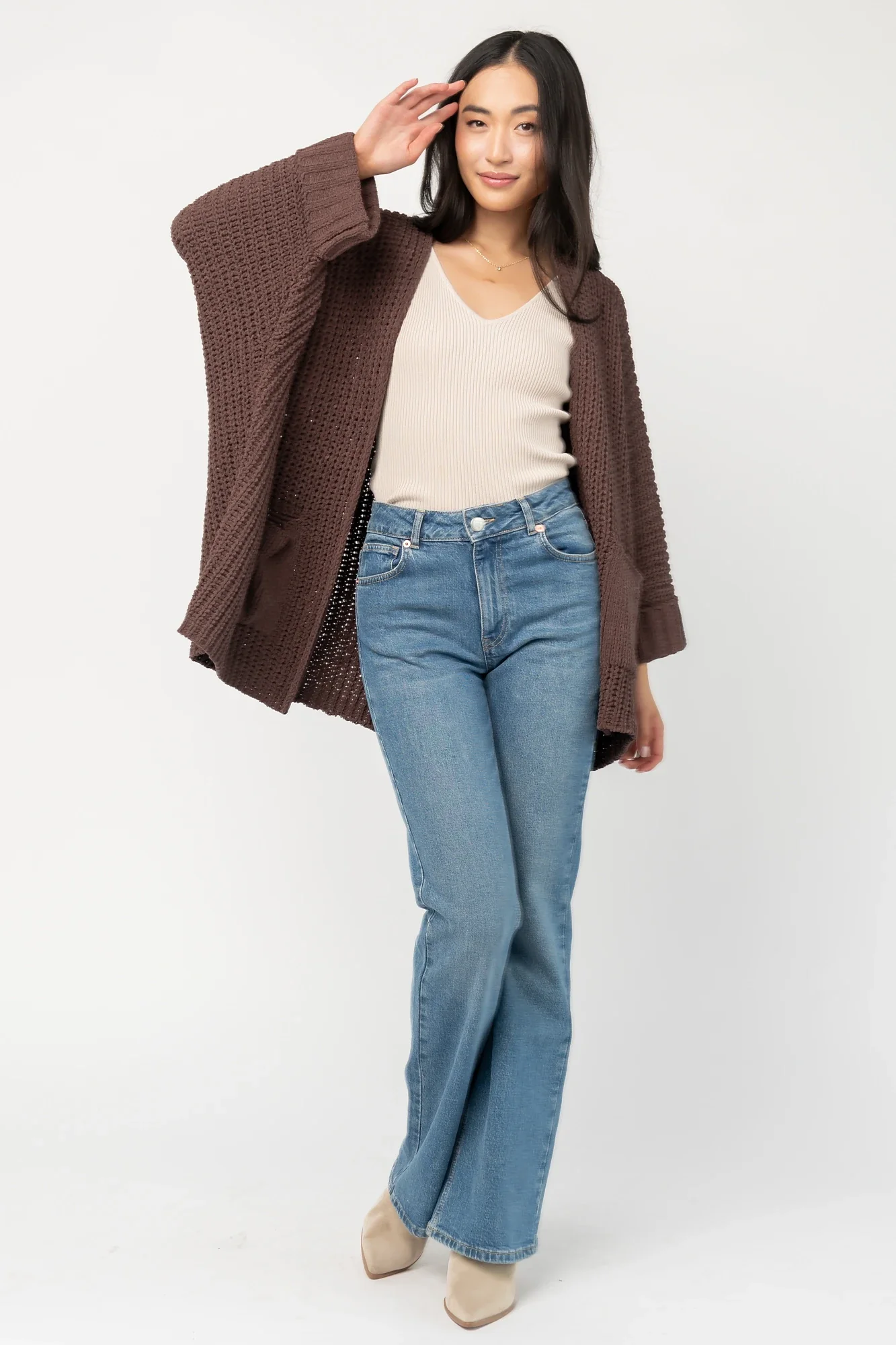 Cybele Oversized Cardigan | Dark Brown 4 Cybele Oversized Cardigan | Dark Brown
