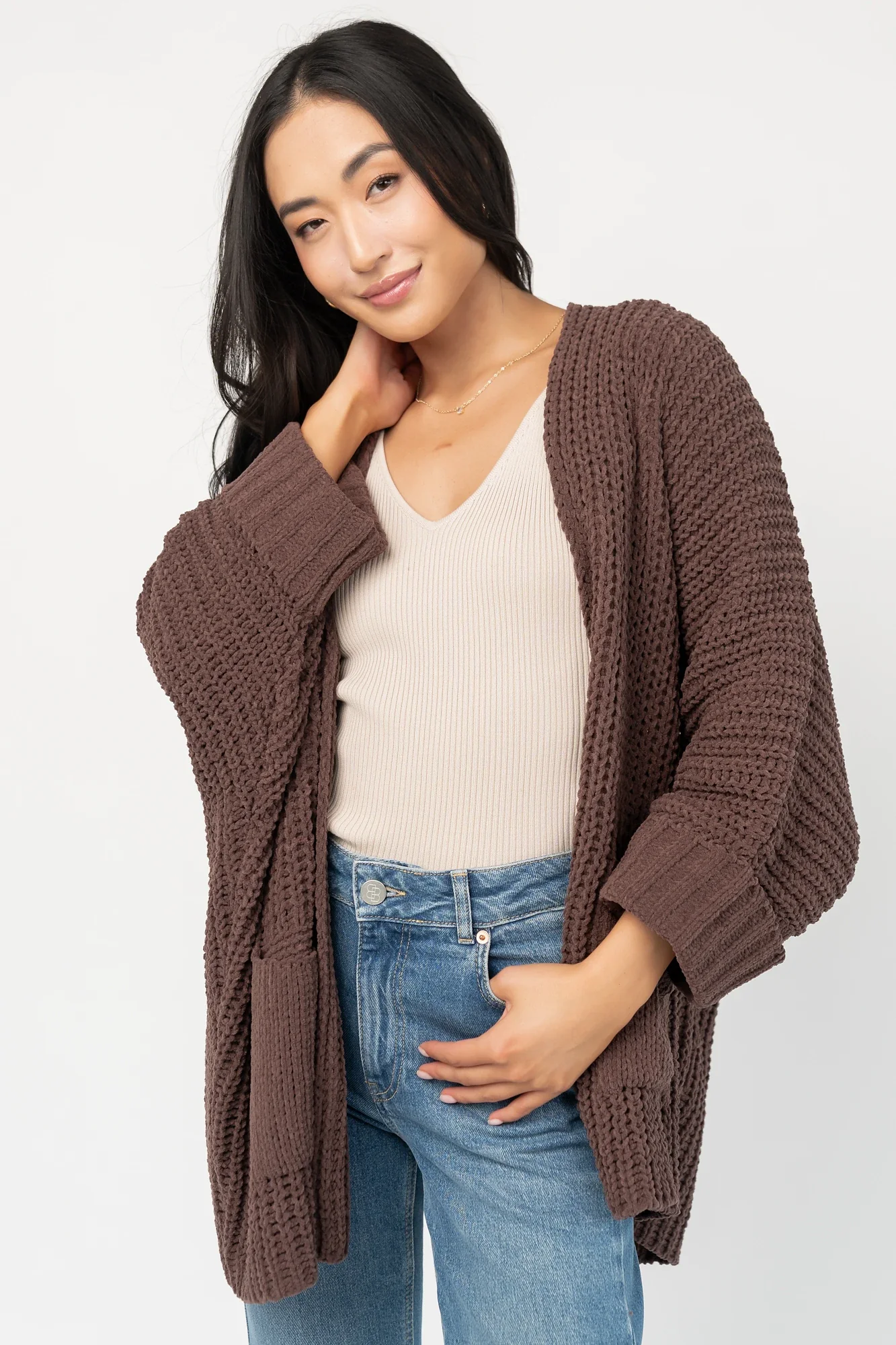 Cybele Oversized Cardigan | Dark Brown 8 Cybele Oversized Cardigan | Dark Brown