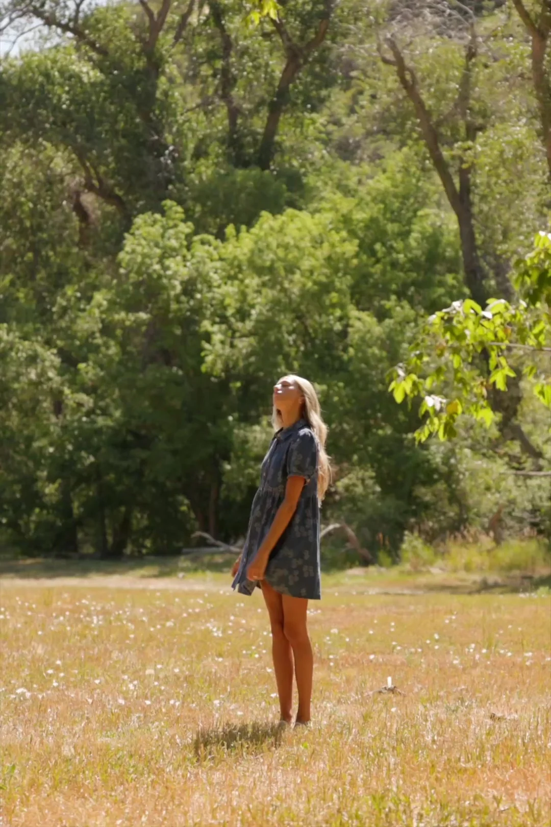 Tiff Button Up Short Dress | Medium Floral Wash