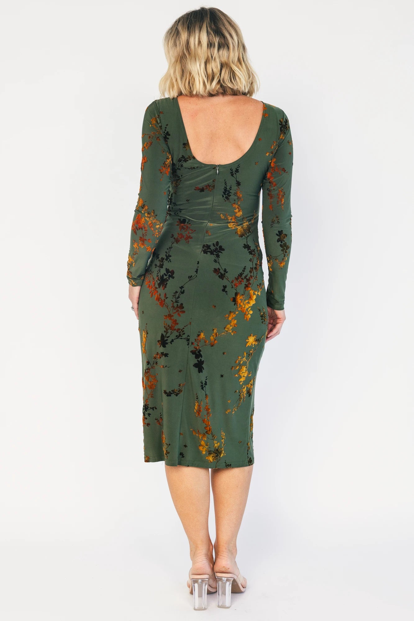 Elizabeth Midi Dress | Green + Copper 5 Elizabeth Midi Dress | Green + Copper