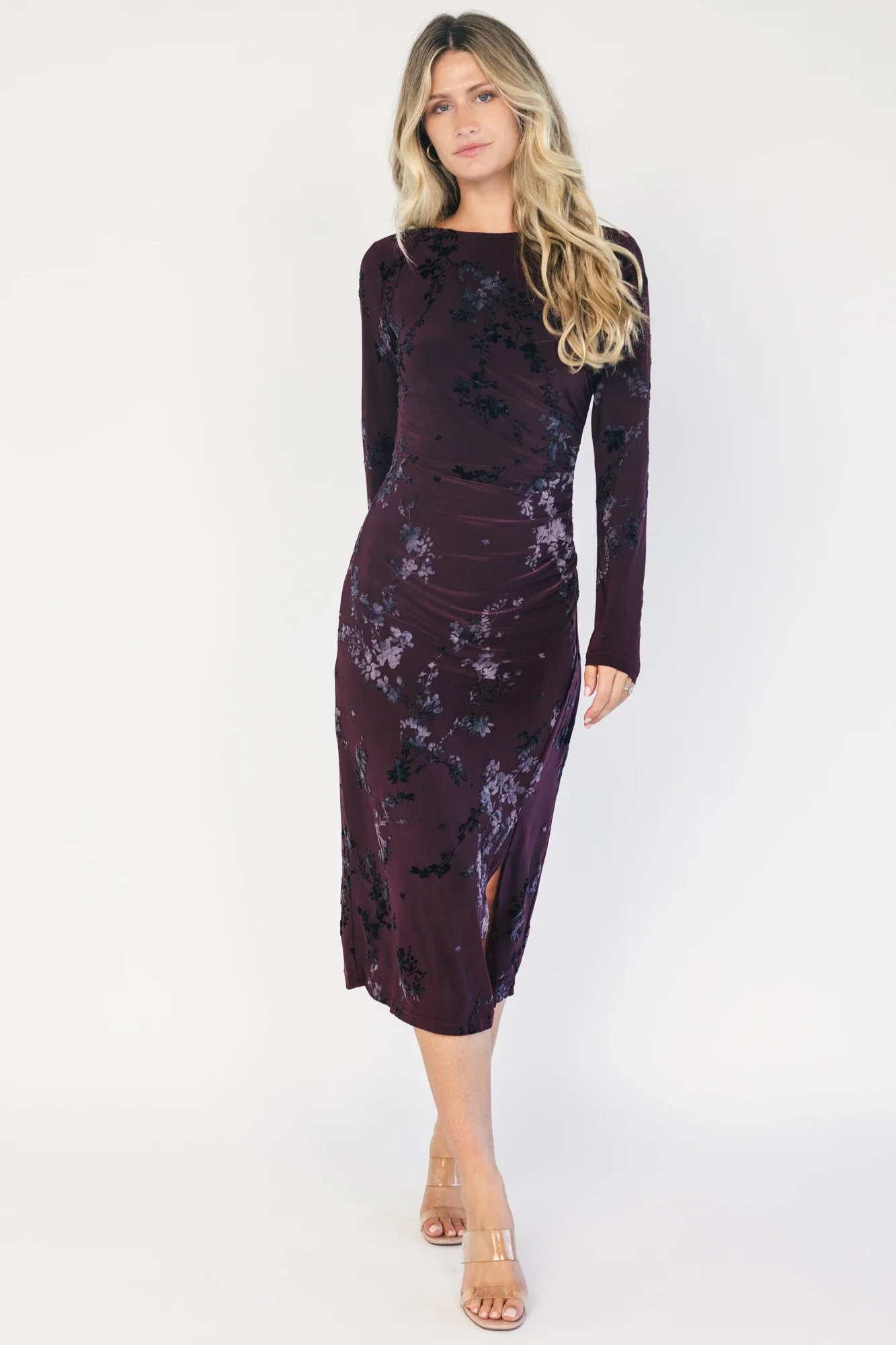 Elizabeth Midi Dress | Dark Plum 19 Elizabeth Midi Dress | Dark Plum
