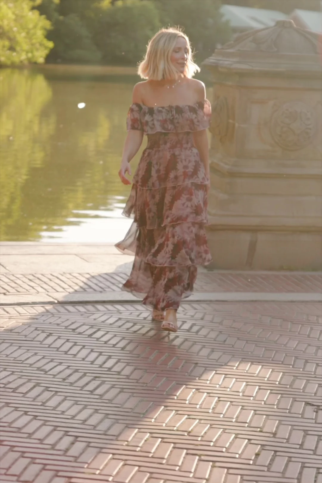 Carina Off-Shoulder Maxi Dress in Multi Floral