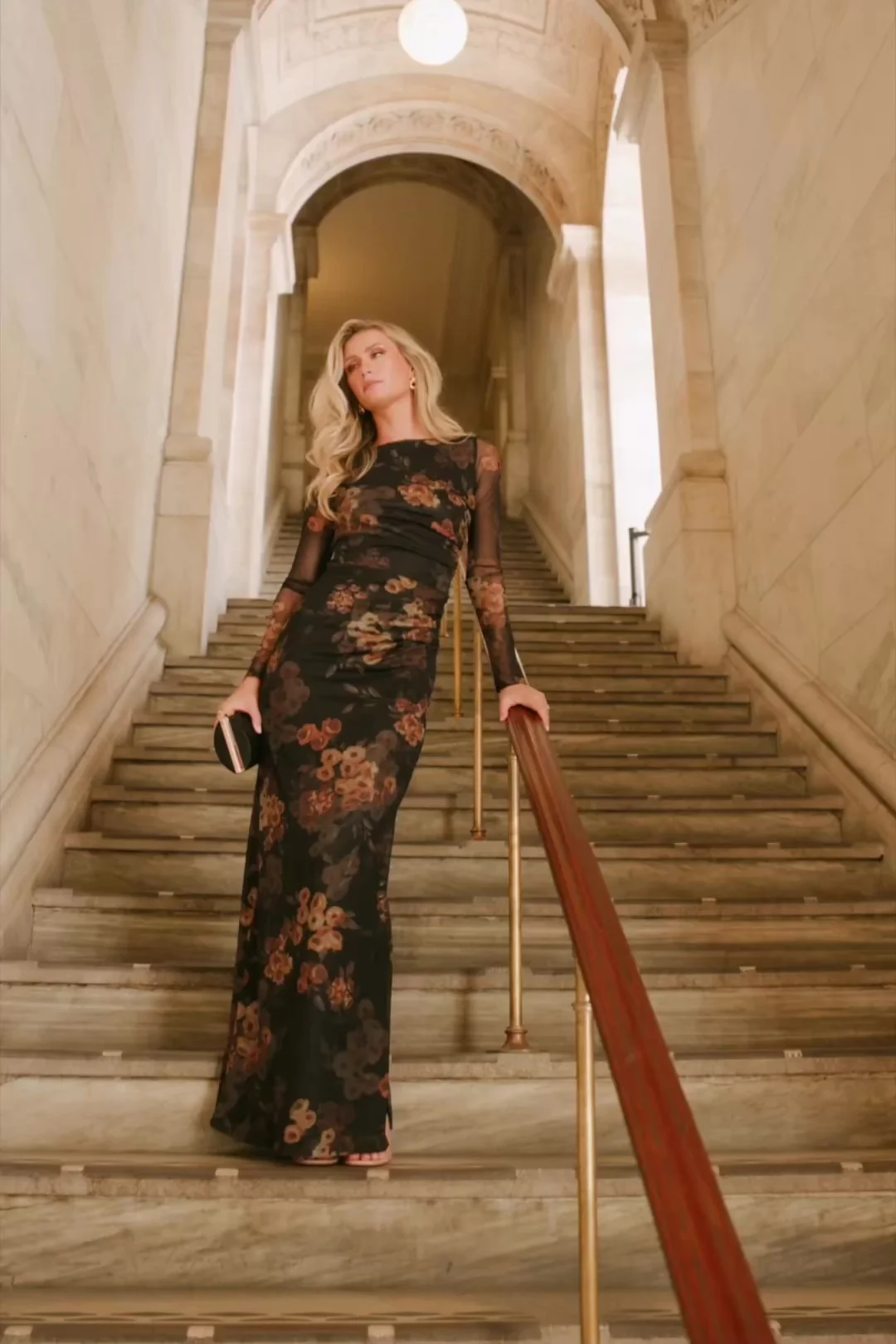 Isadora Maxi Dress | Black Floral
