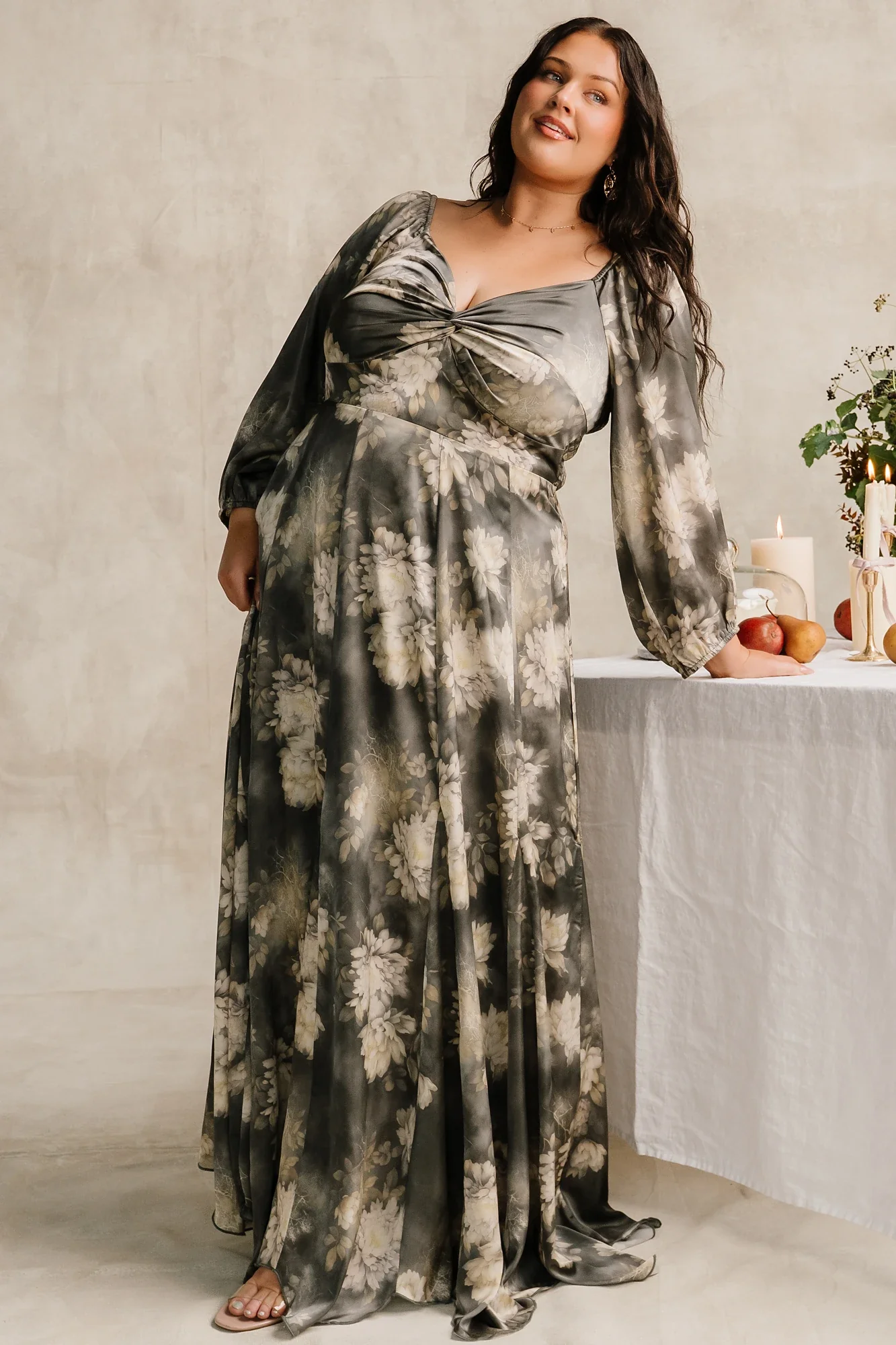 Liesel Maxi Dress | Dark Sage Floral 19 Liesel Maxi Dress | Dark Sage Floral