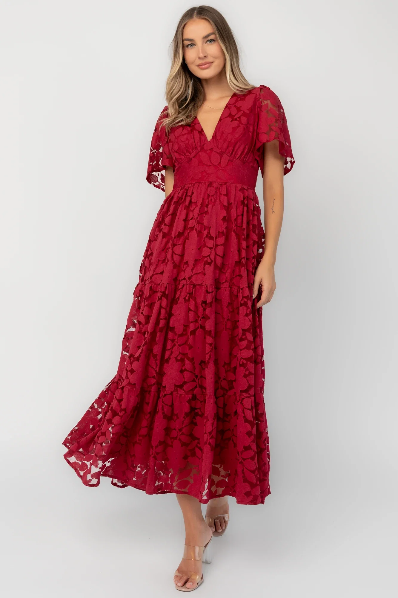 Samara Midi Dress | Cranberry 15 Samara Midi Dress | Cranberry