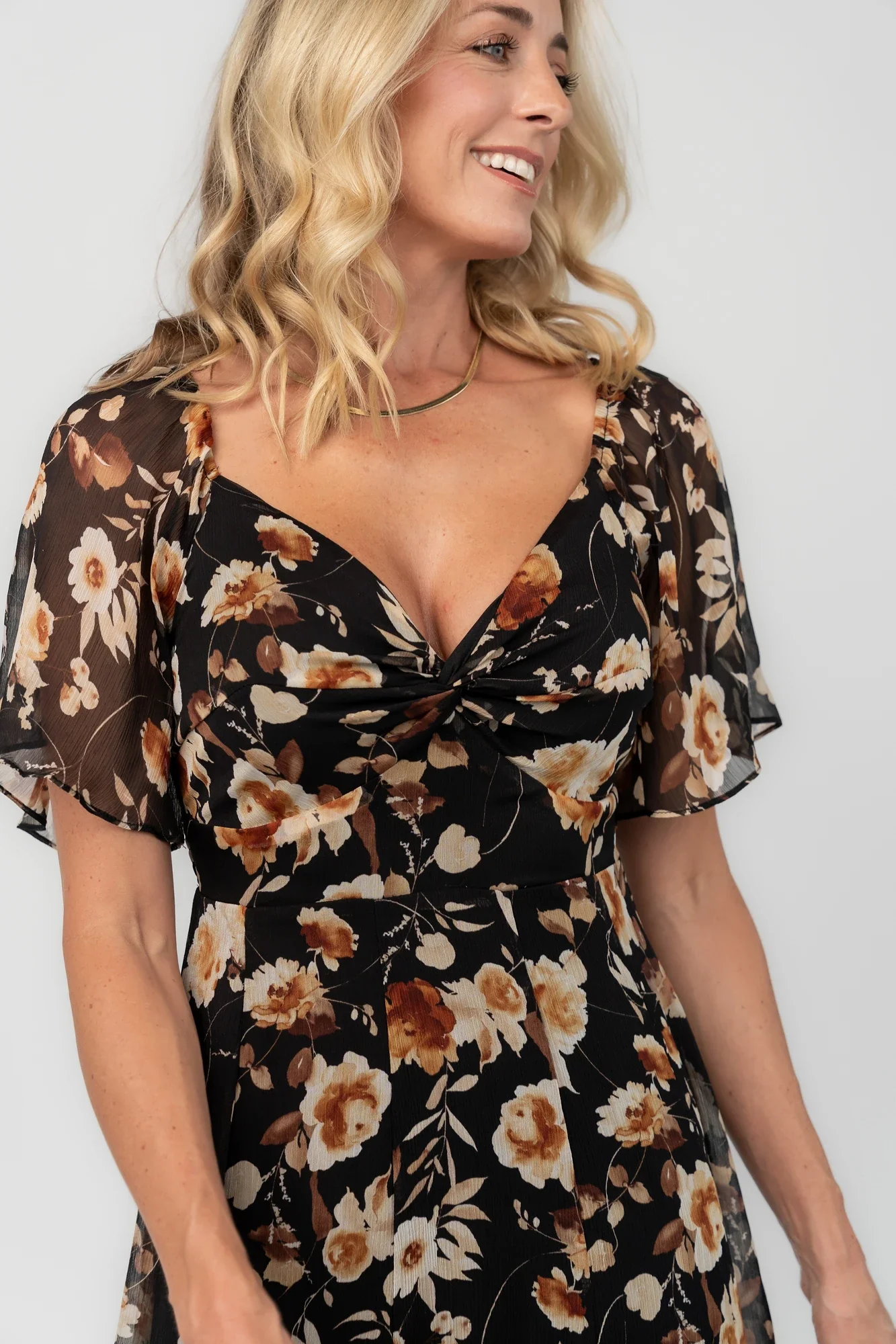 Positano Maxi Dress | Black + Golden Floral 6 Positano Maxi Dress | Black + Golden Floral