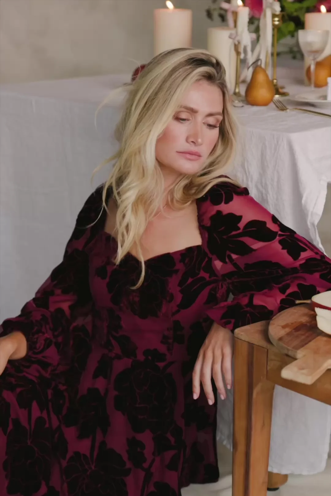 Alexandra Velvet Maxi Dress | Mulberry