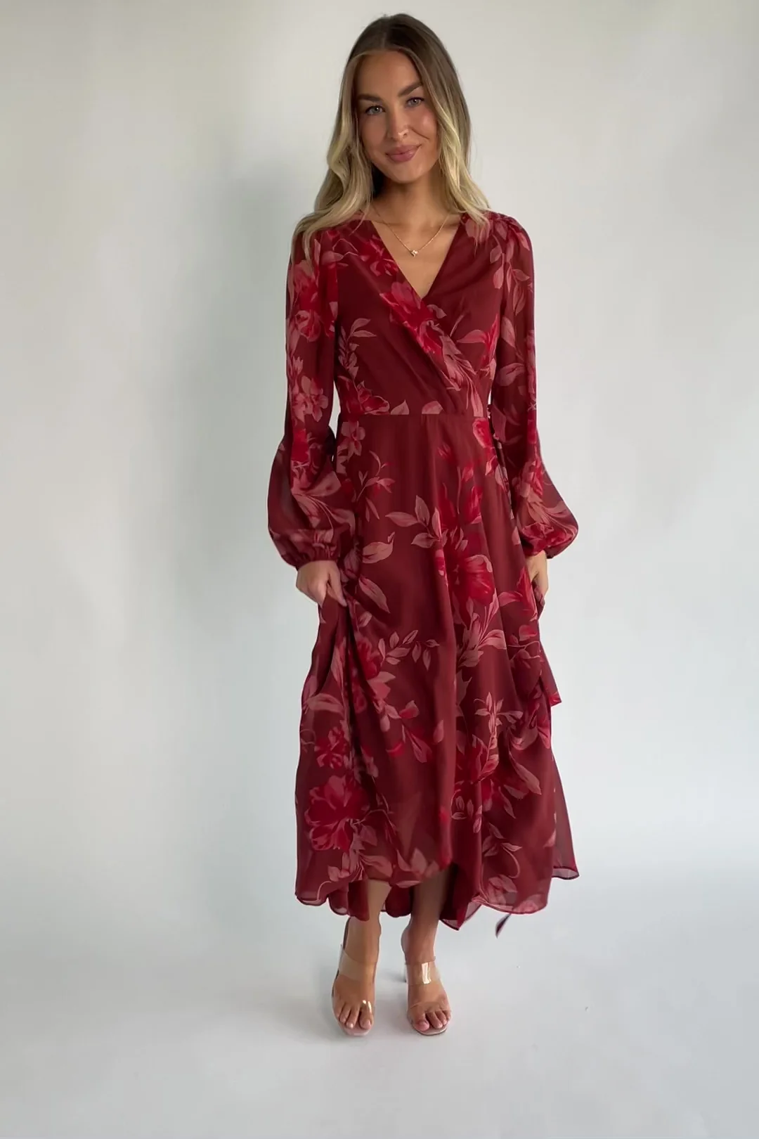 Felicity Wrap Maxi Dress | Rust Multi 2 Felicity Wrap Maxi Dress | Rust Multi