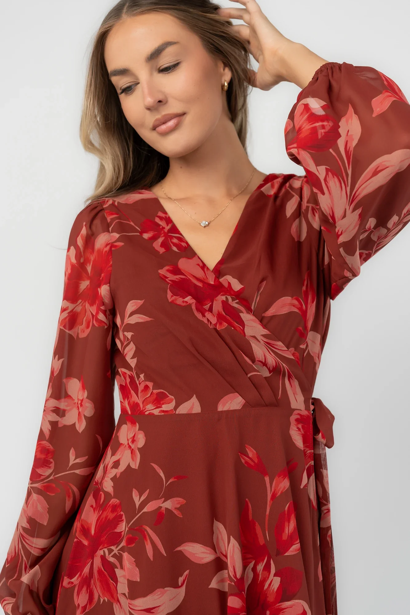 Felicity Wrap Maxi Dress | Rust Multi 3 Felicity Wrap Maxi Dress | Rust Multi