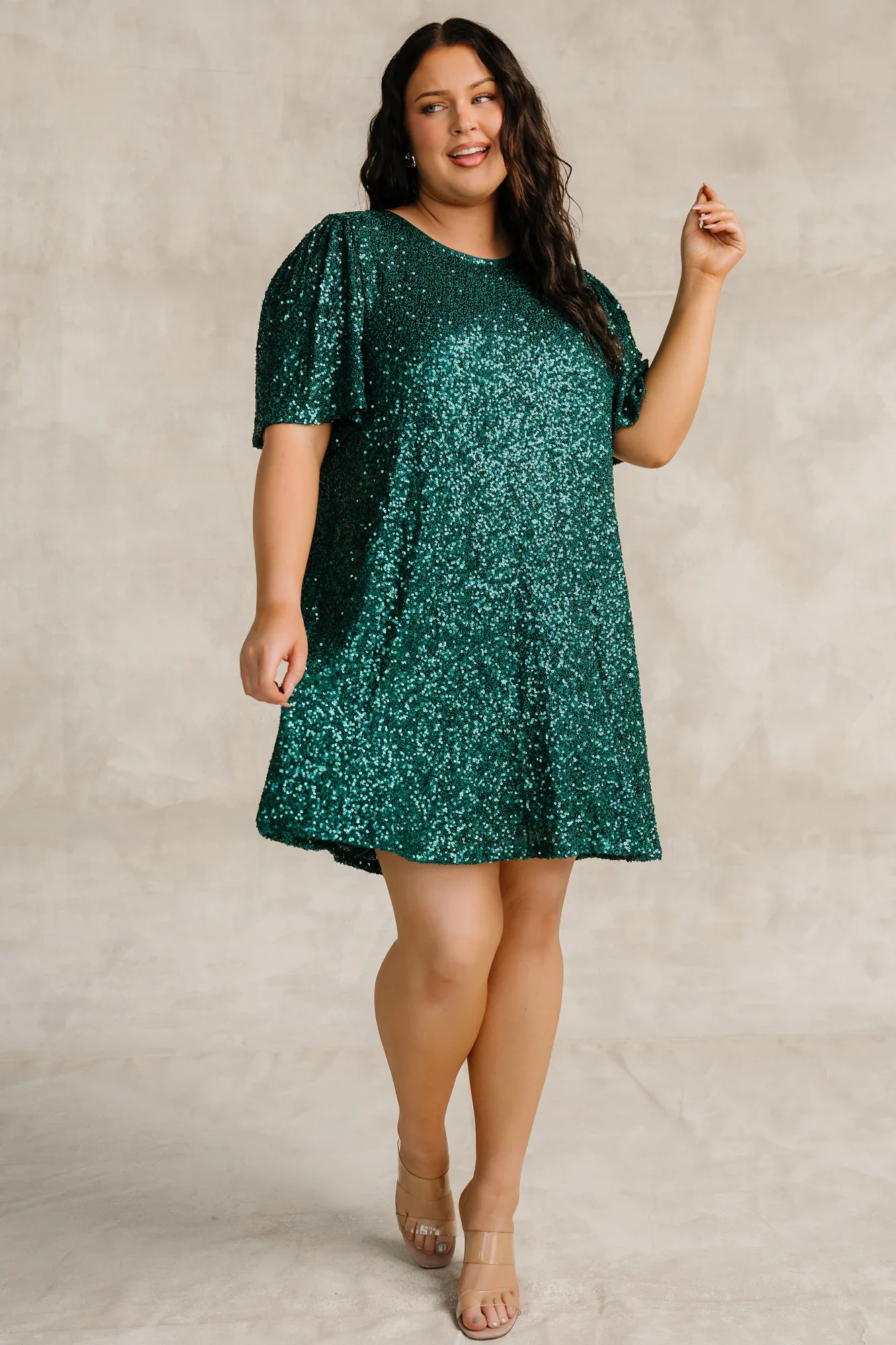Kimber Sequin Shift Dress | Emerald 14 Kimber Sequin Shift Dress | Emerald