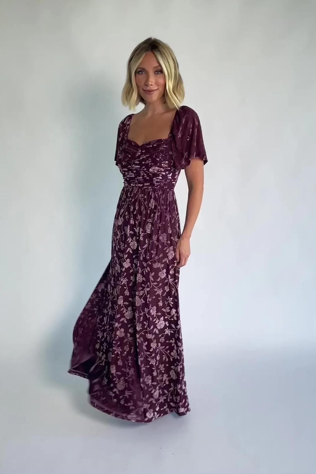 Veloura Maxi Dress | Mulberry Floral