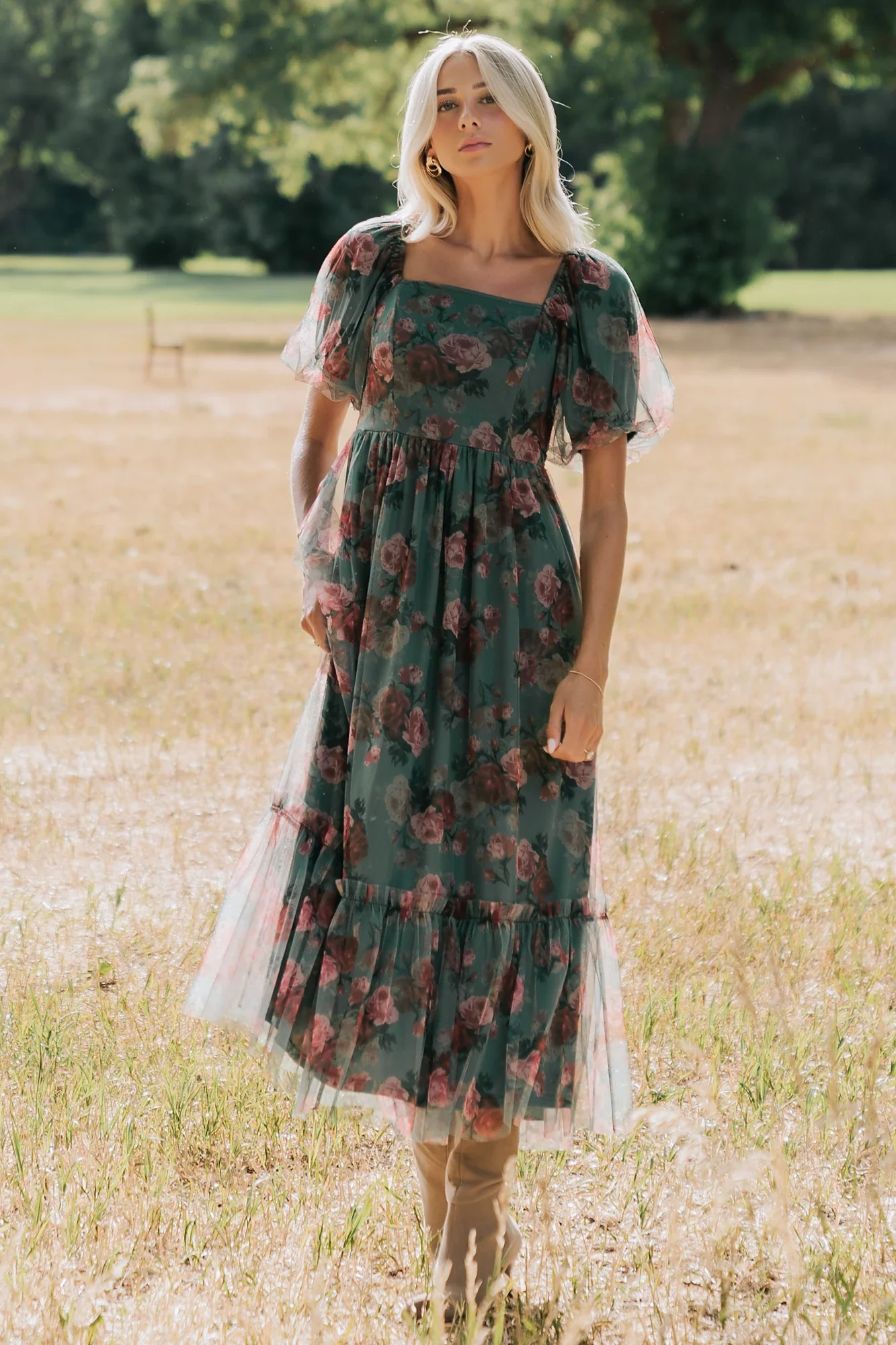 Emmeline Midi Dress | Green Floral 15 Emmeline Midi Dress | Green Floral