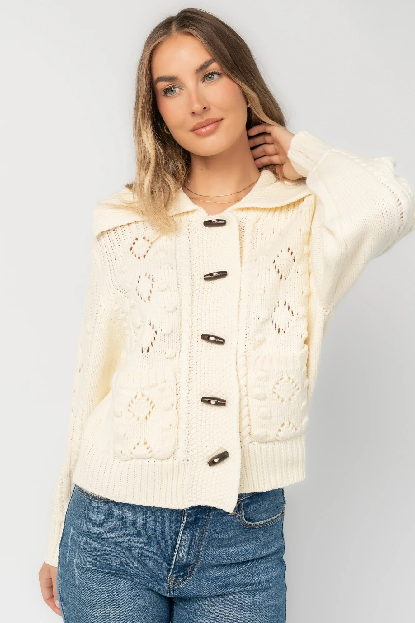 Marion Knit Sweater | Cream 7 Marion Knit Sweater | Cream