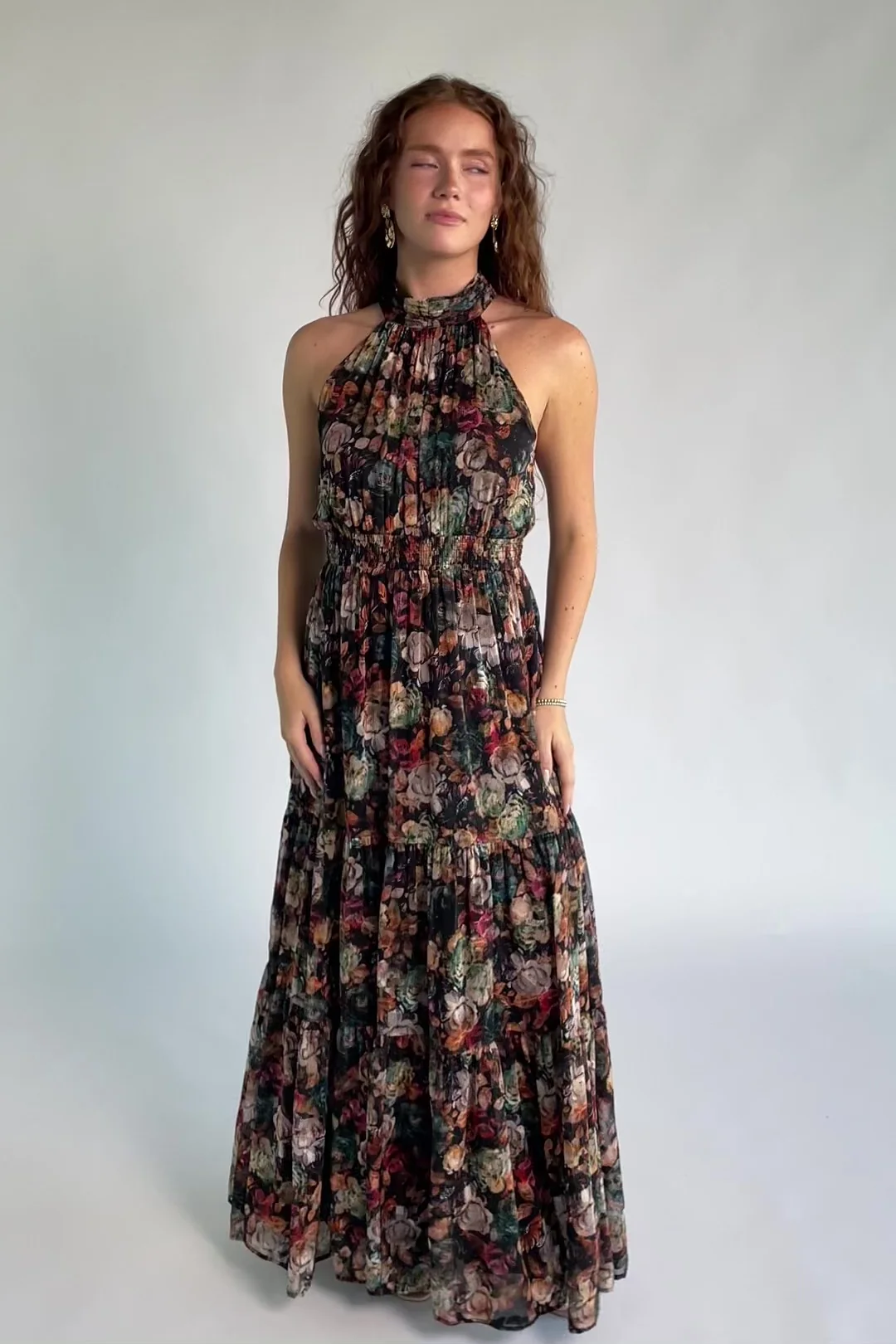Pulitzer Maxi Dress | Black Multi Floral