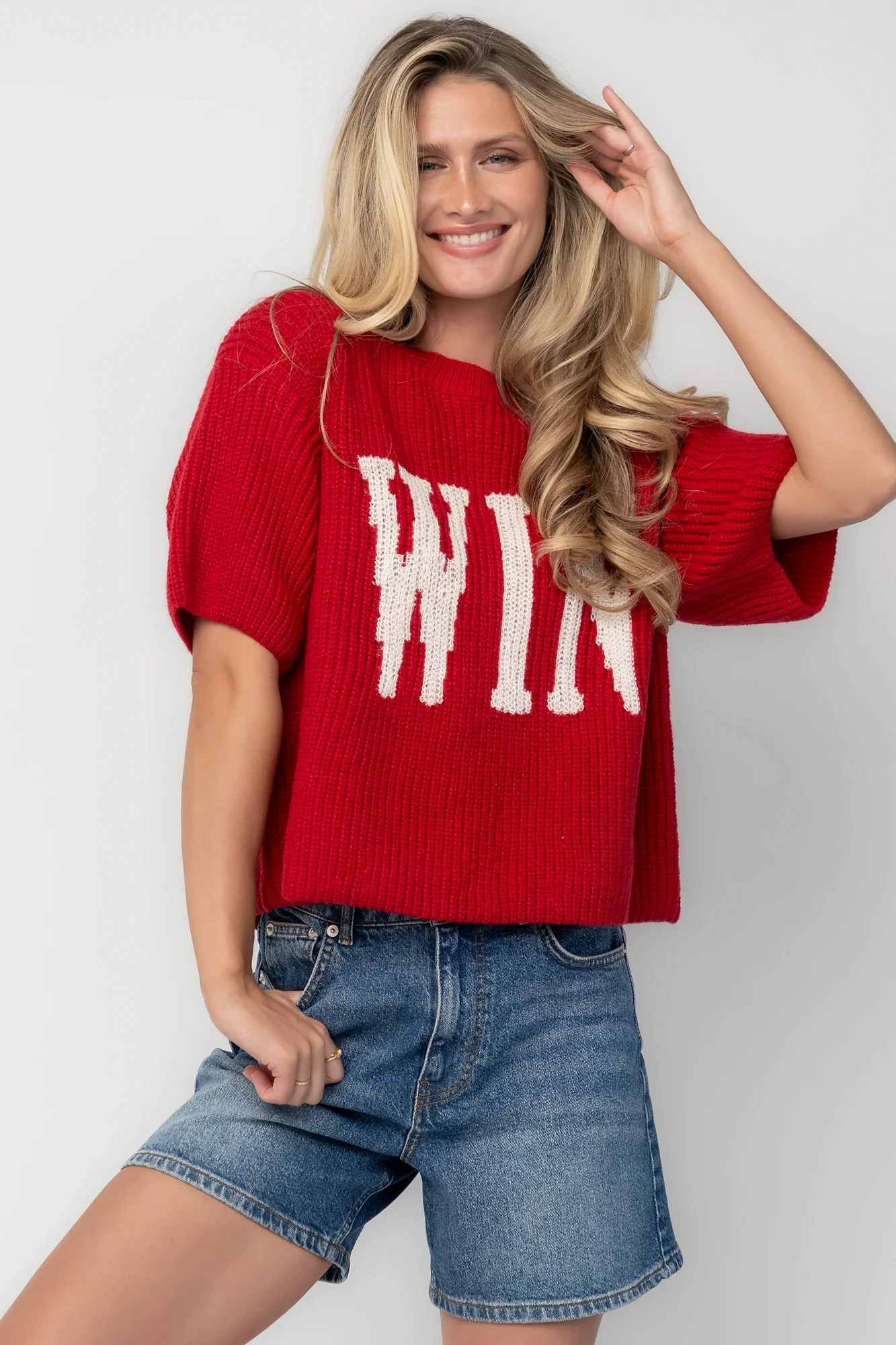 Victory Sweater Top | Red 1 Victory Sweater Top | Red