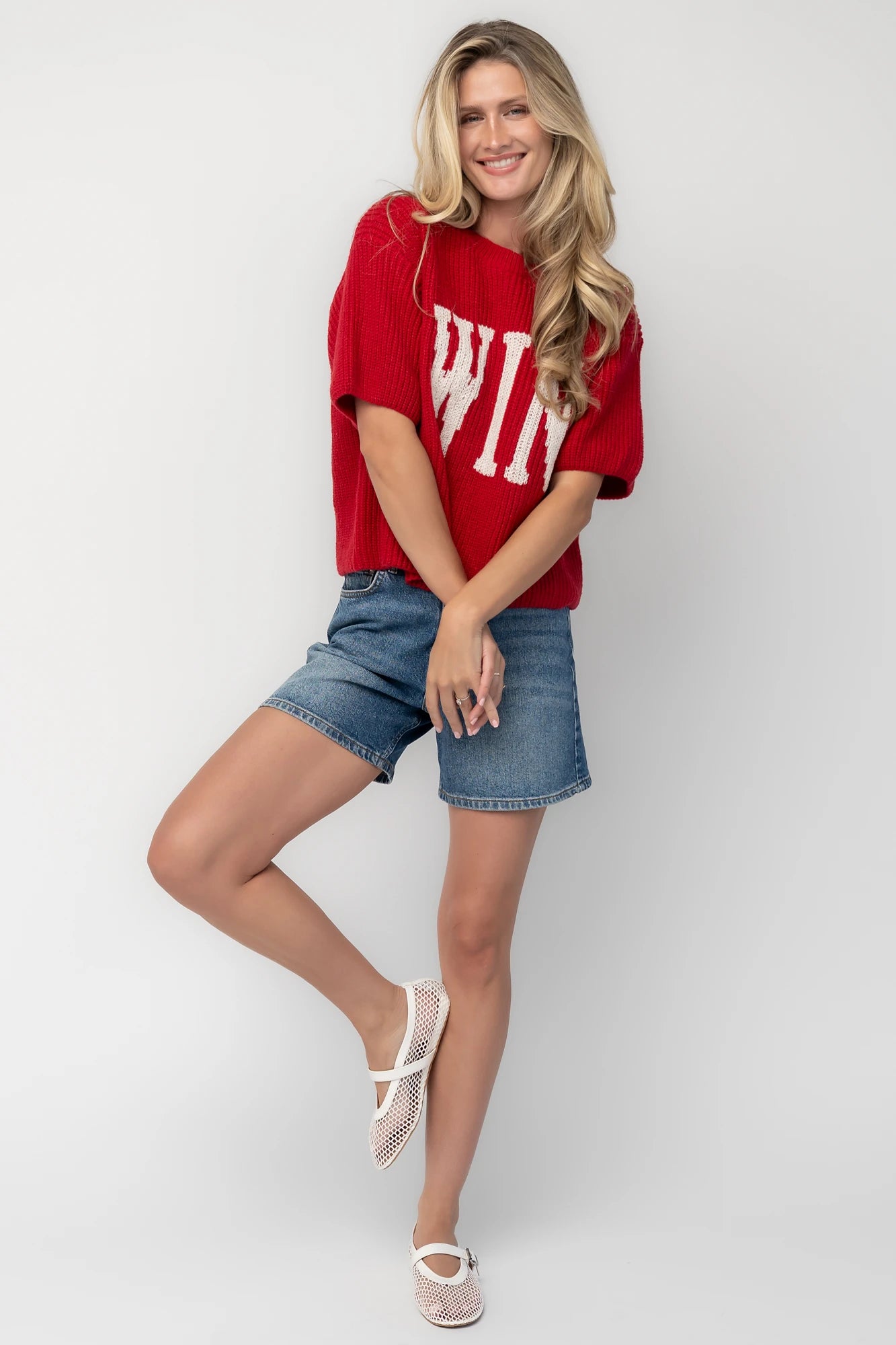Victory Sweater Top | Red 6 Victory Sweater Top | Red
