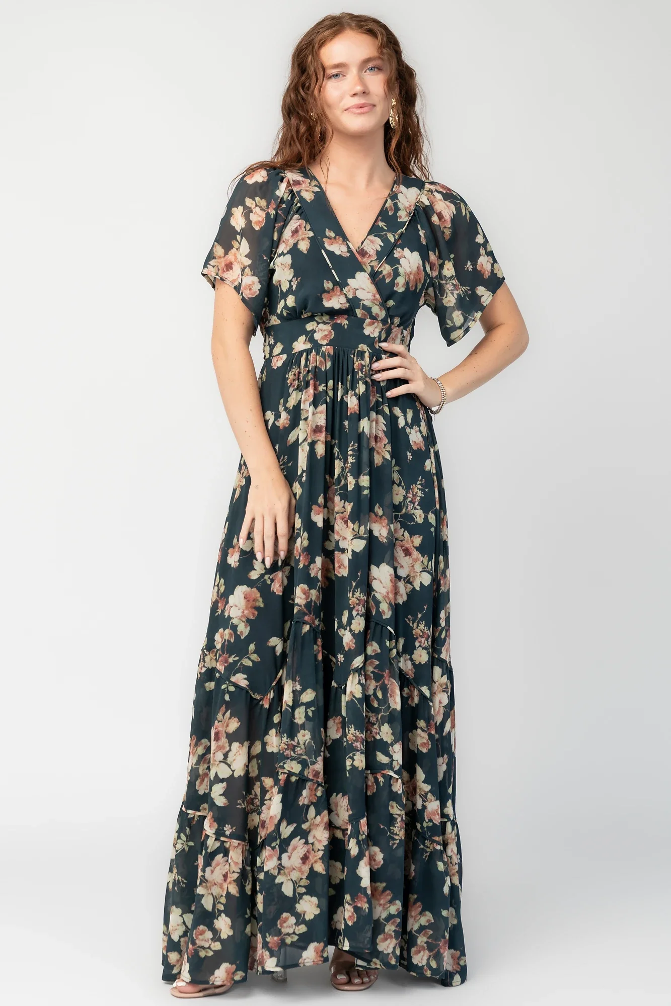 Katherine Maxi Dress | Deep Blue Floral 3 Katherine Maxi Dress | Deep Blue Floral