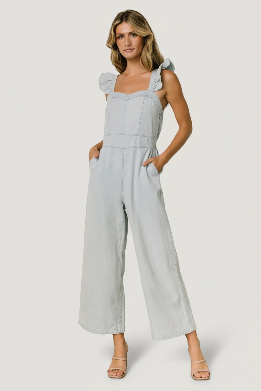 Madison Denim Jumpsuit — Sweetheart Neckline 1 Madison Denim Jumpsuit — Sweetheart Neckline