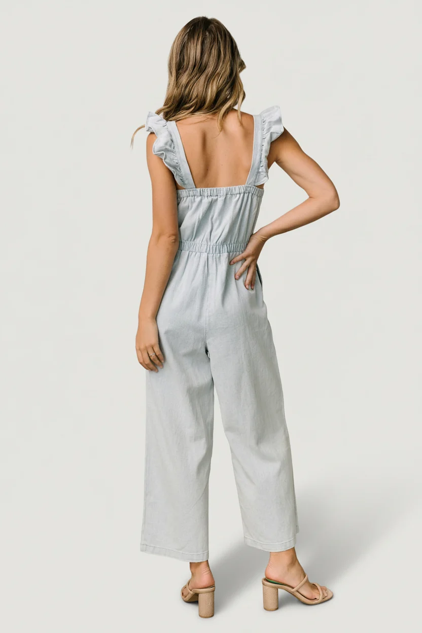 Madison Denim Jumpsuit — Sweetheart Neckline 4 Madison Denim Jumpsuit — Sweetheart Neckline