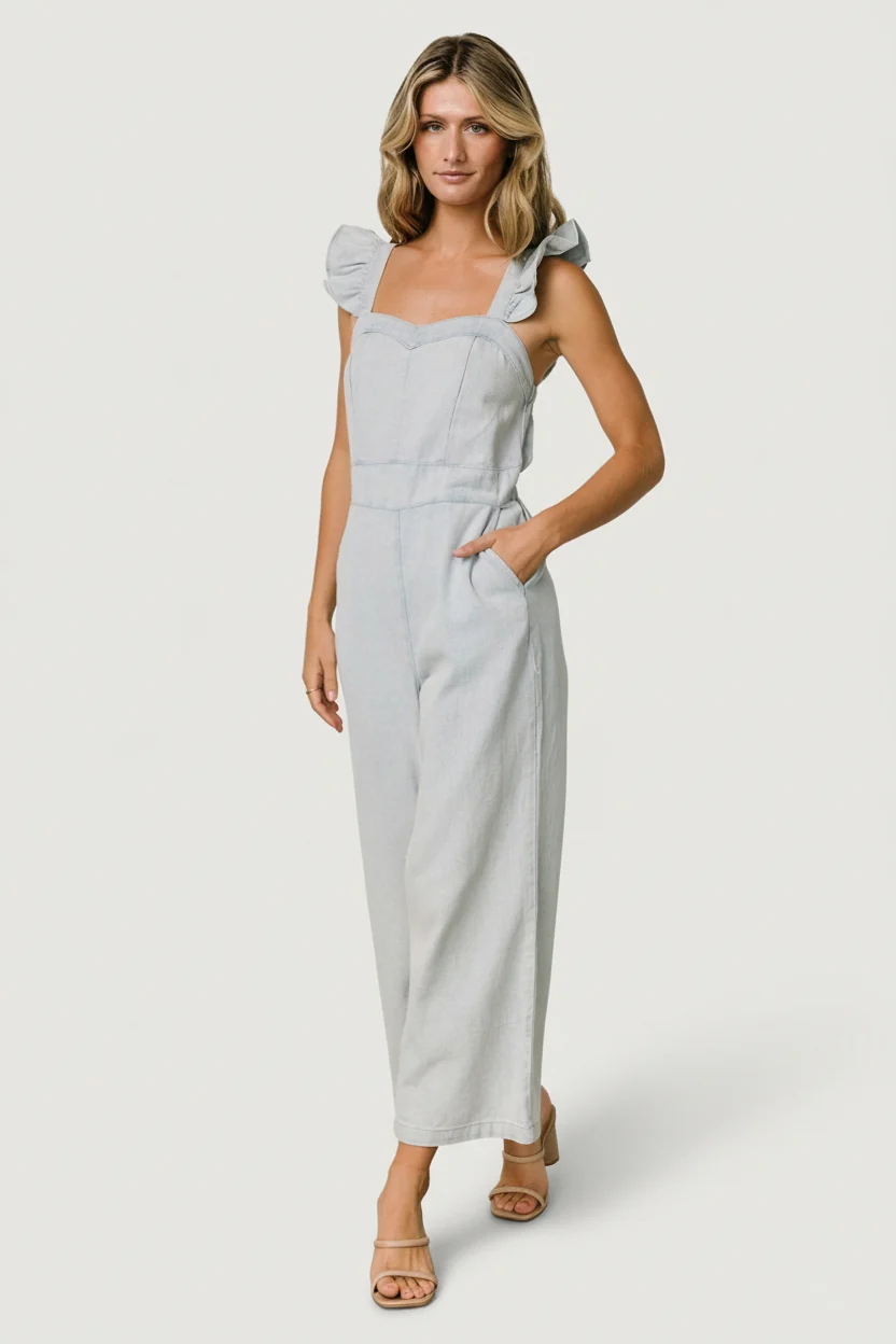 Madison Denim Jumpsuit — Sweetheart Neckline 8 Madison Denim Jumpsuit — Sweetheart Neckline