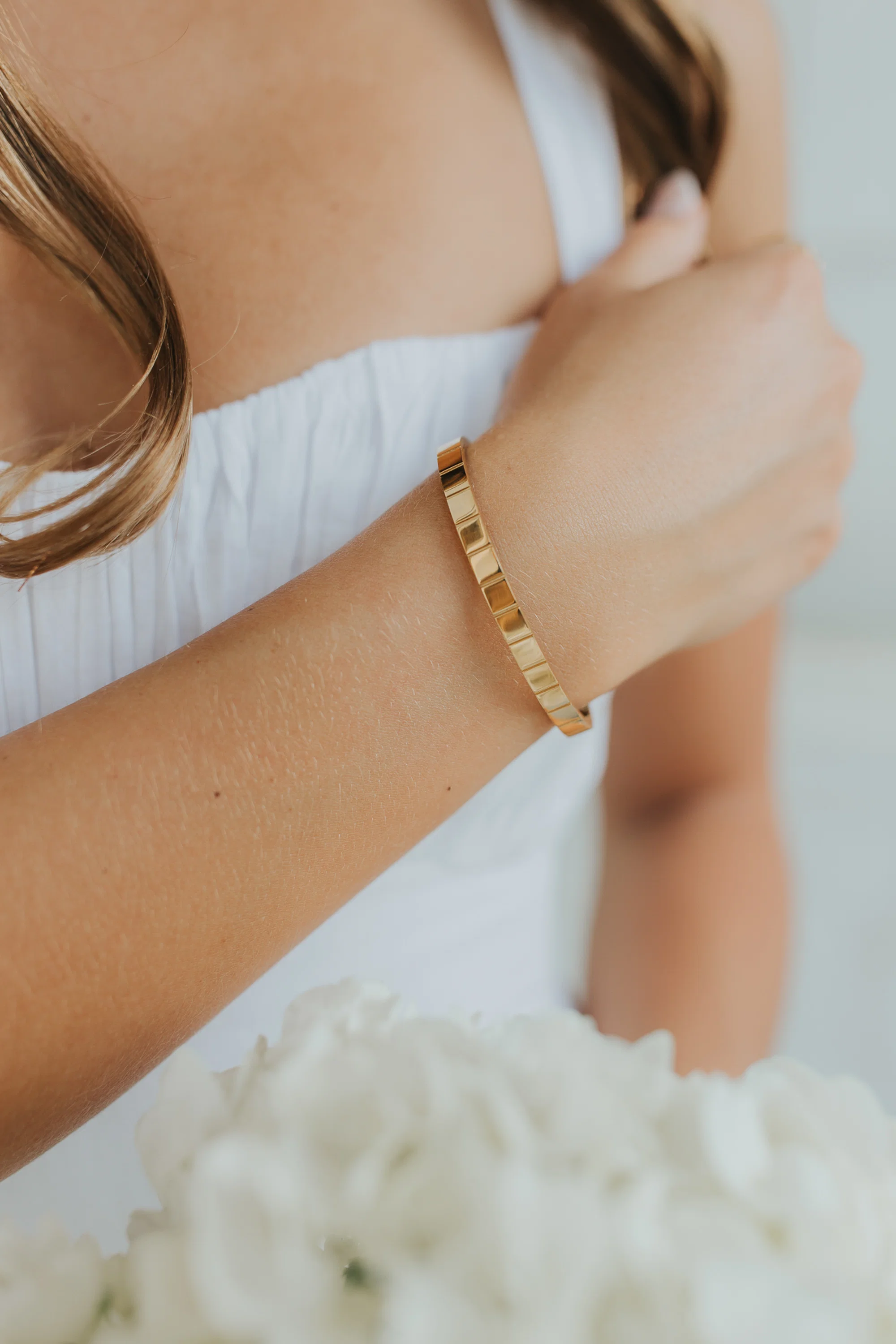 The Lily 18K Gold-Plated Minimal Bracelet