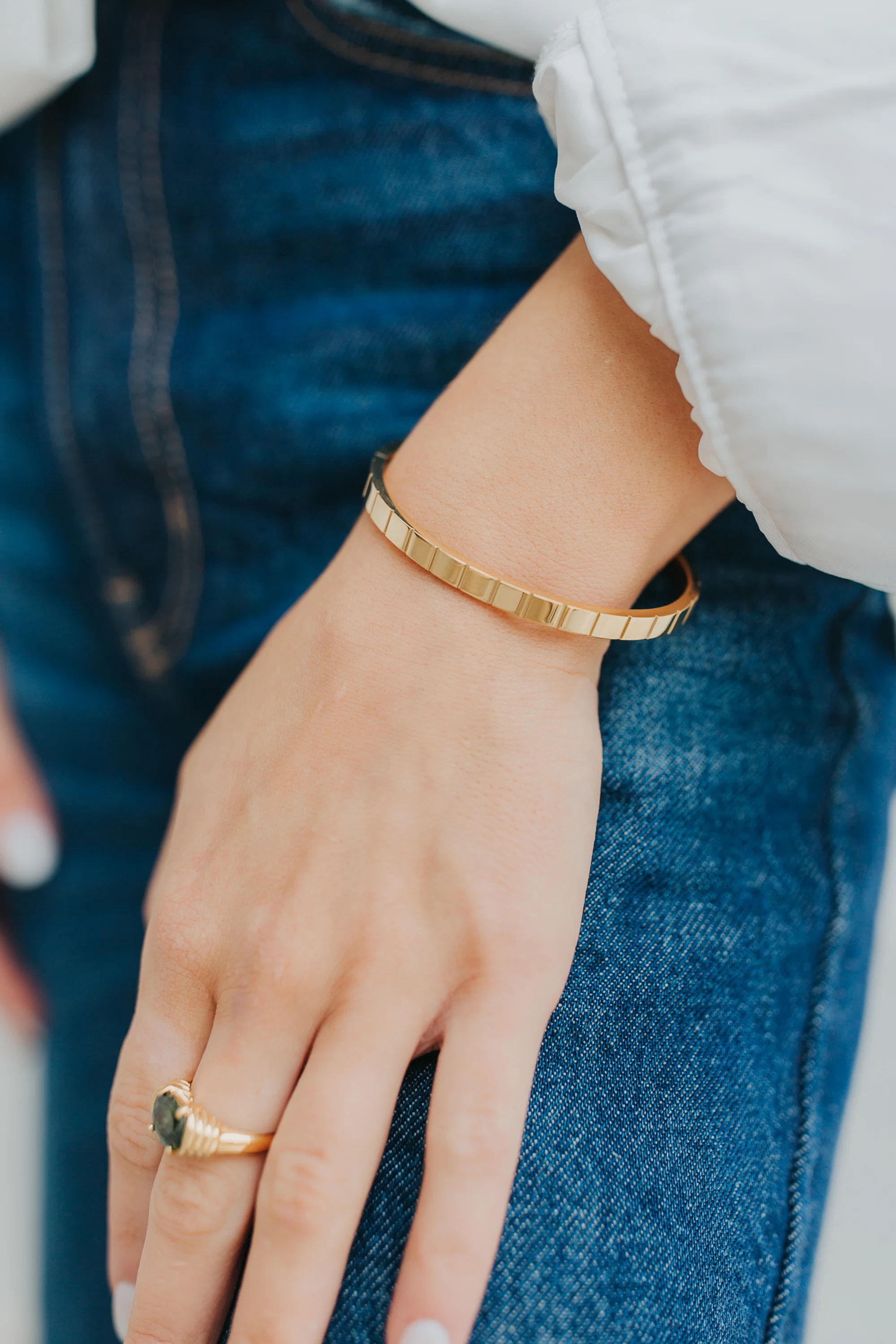 The Lily 18K Gold-Plated Minimal Bracelet