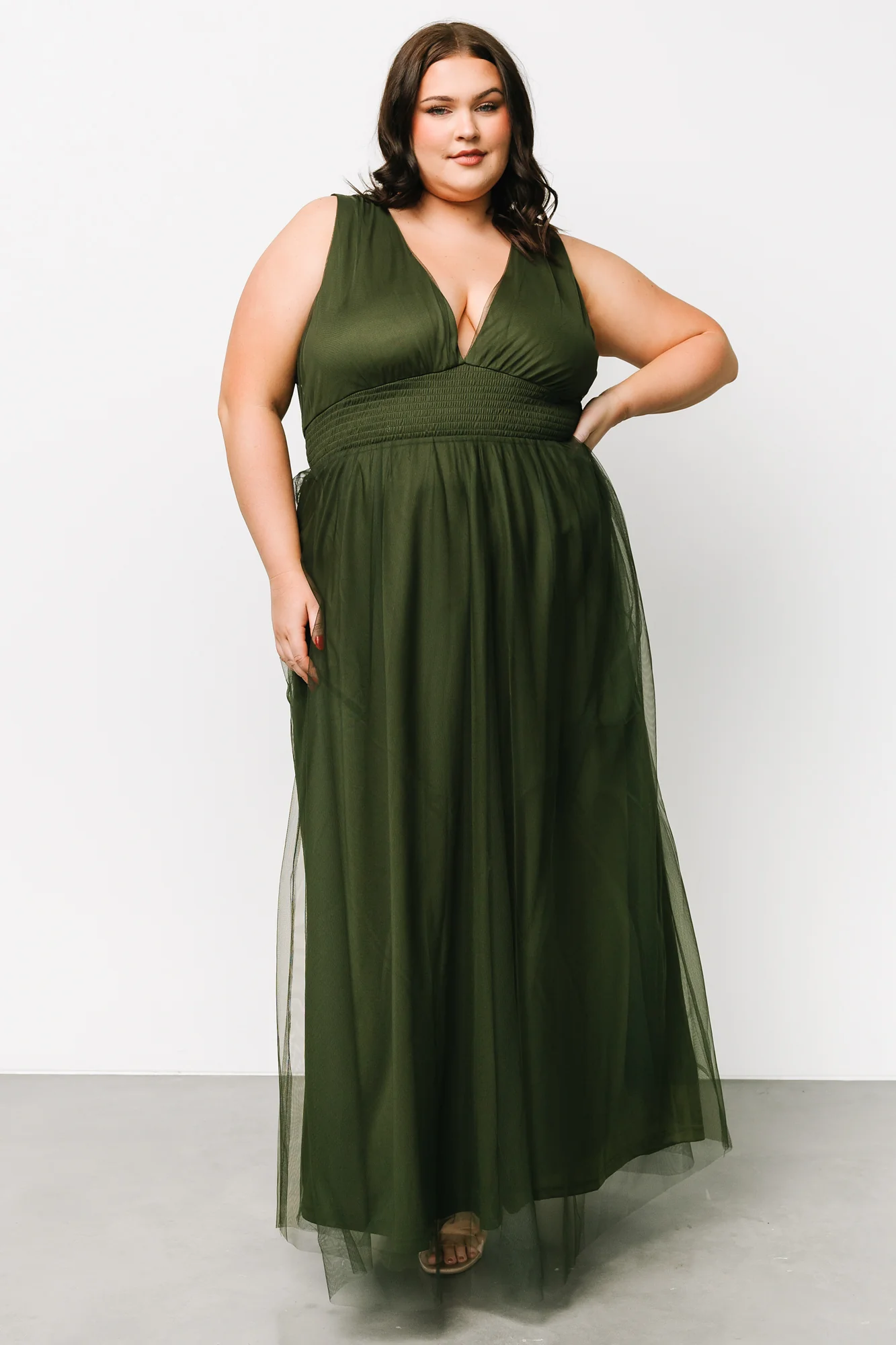 Kamila Tulle Maxi Dress — Juniper Green 15 Kamila Tulle Maxi Dress — Juniper Green