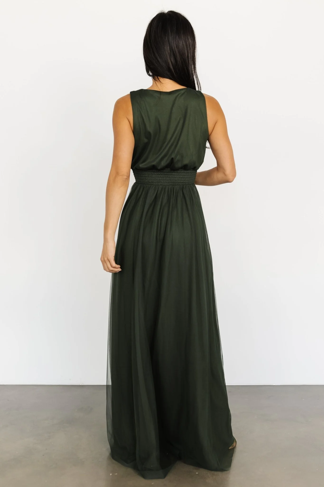 Kamila Tulle Maxi Dress — Juniper Green 6 Kamila Tulle Maxi Dress — Juniper Green