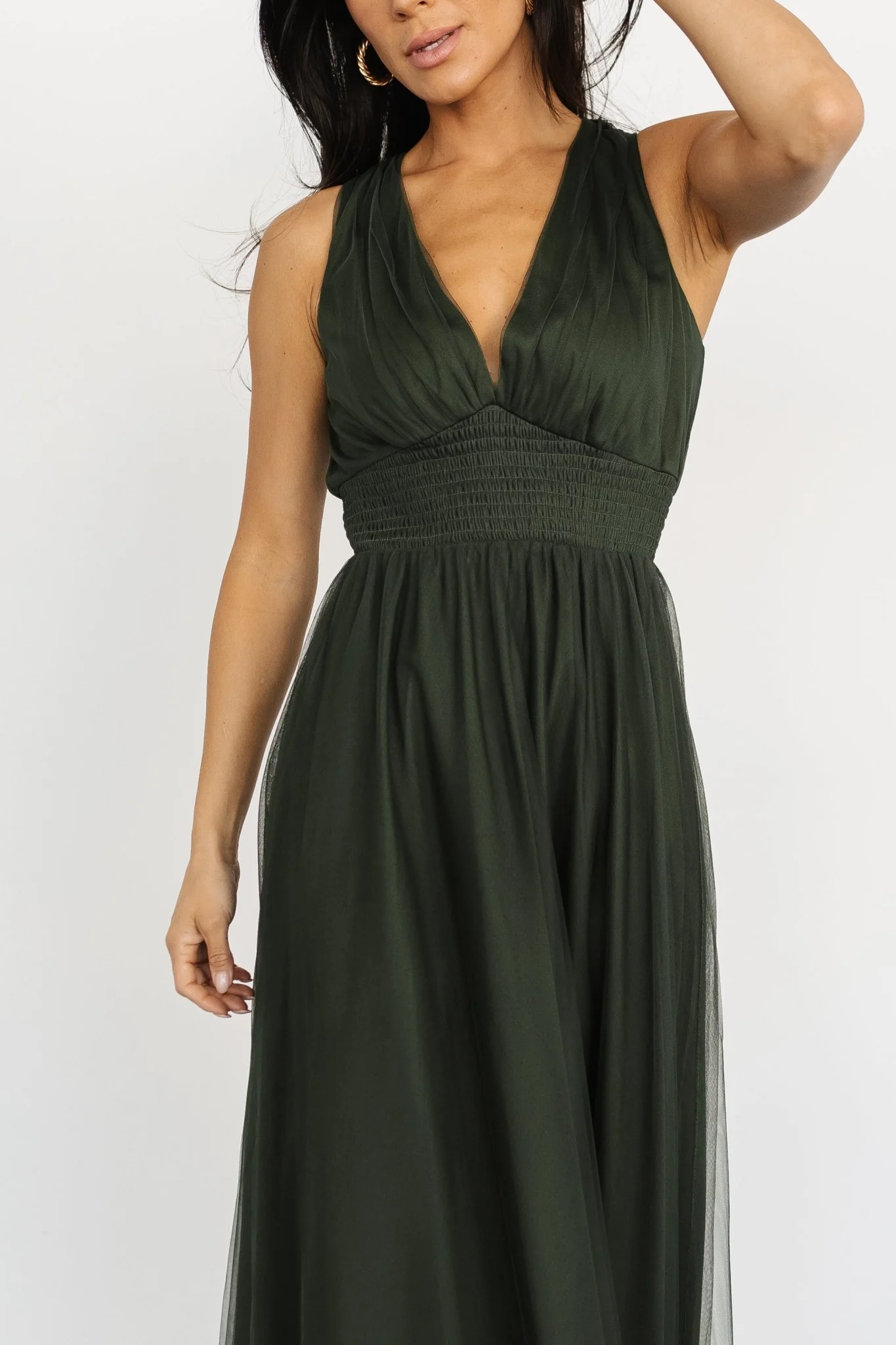Kamila Tulle Maxi Dress — Juniper Green 8 Kamila Tulle Maxi Dress — Juniper Green