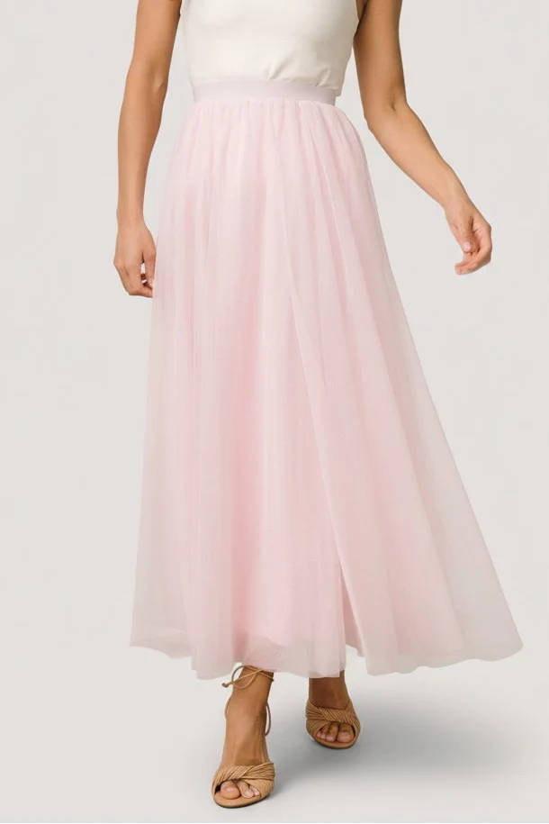 Mila Tulle Skirt, Rosy Pink Lined Waist