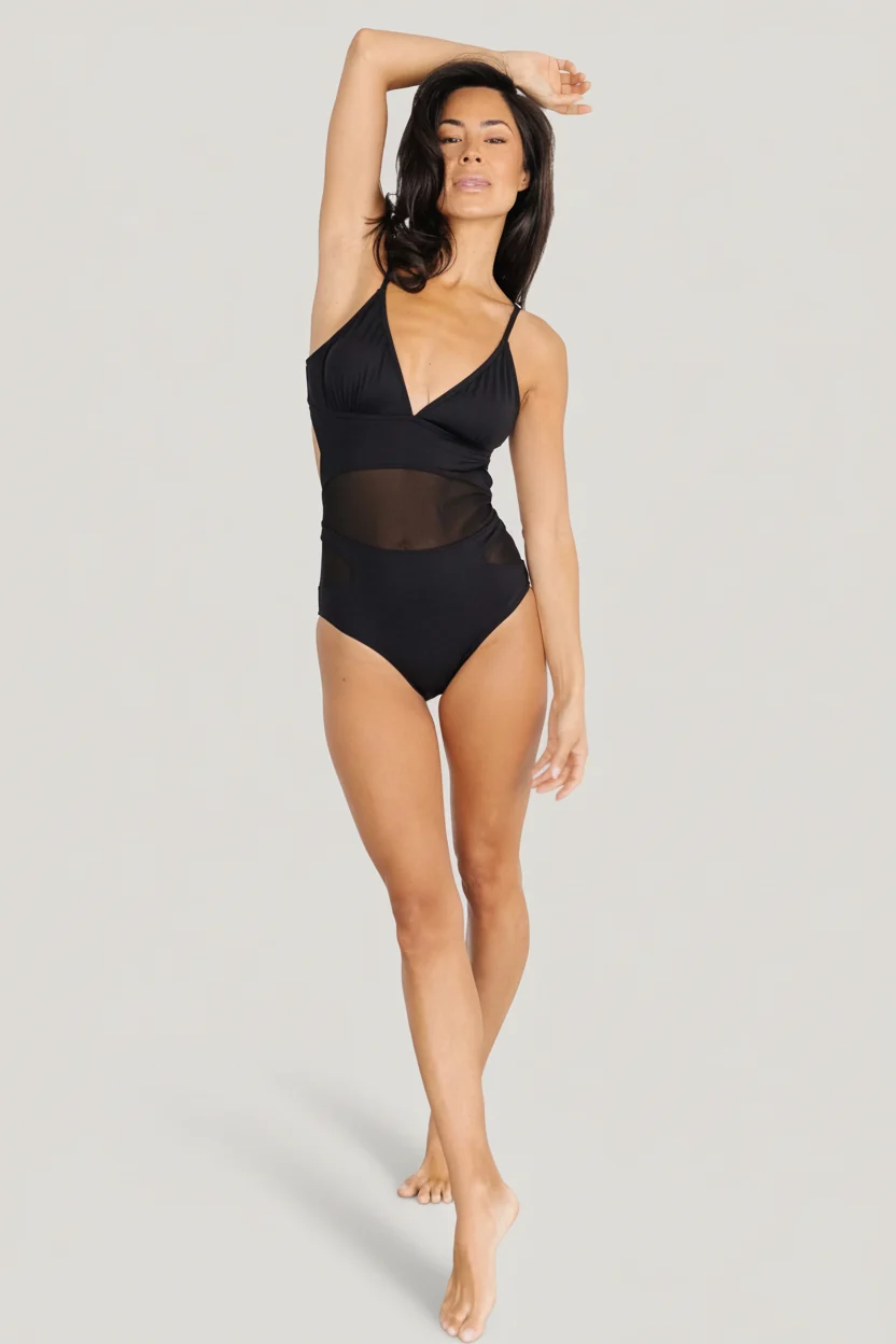 Odyssey Mesh Cutout One-Piece Swimsuit — Black 14 Odyssey Mesh Cutout One-Piece Swimsuit — Black