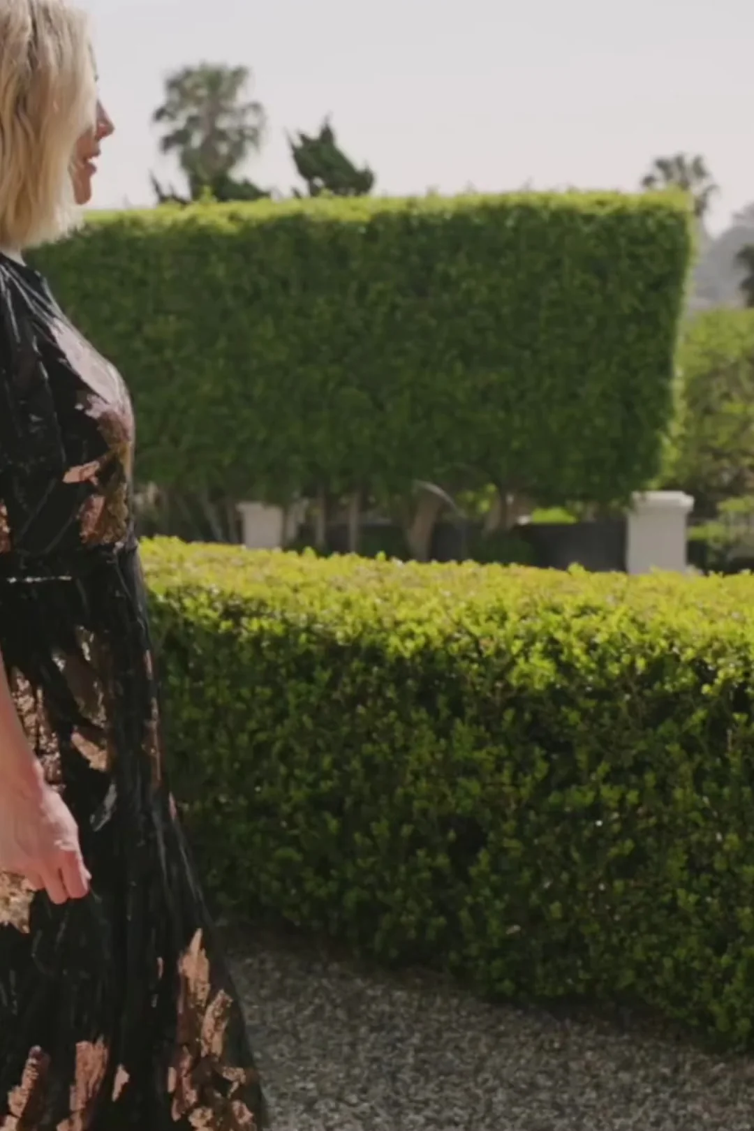Muse Sequin Maxi Dress — Black & Rose Gold