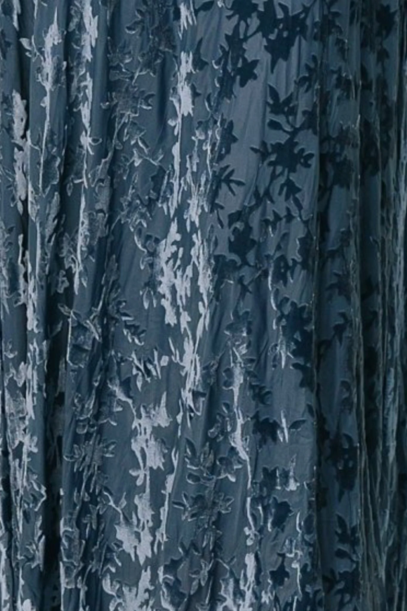 Everley Velvet Fabric Swatch, Whisper Blue