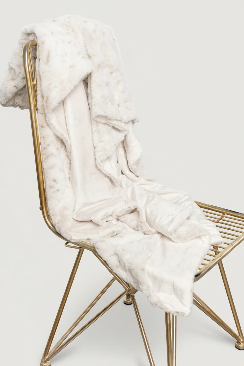 Cambria Plush Oversized Throw Blanket — Natural
