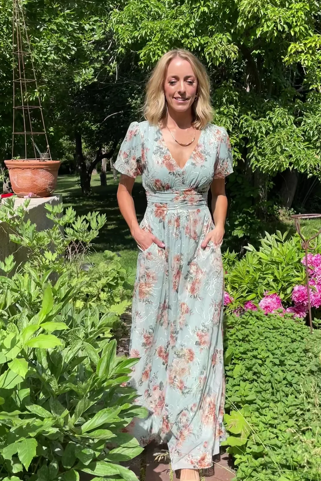 Ardley Maxi Dress — Sage Floral Embroidered 2 Ardley Maxi Dress — Sage Floral Embroidered