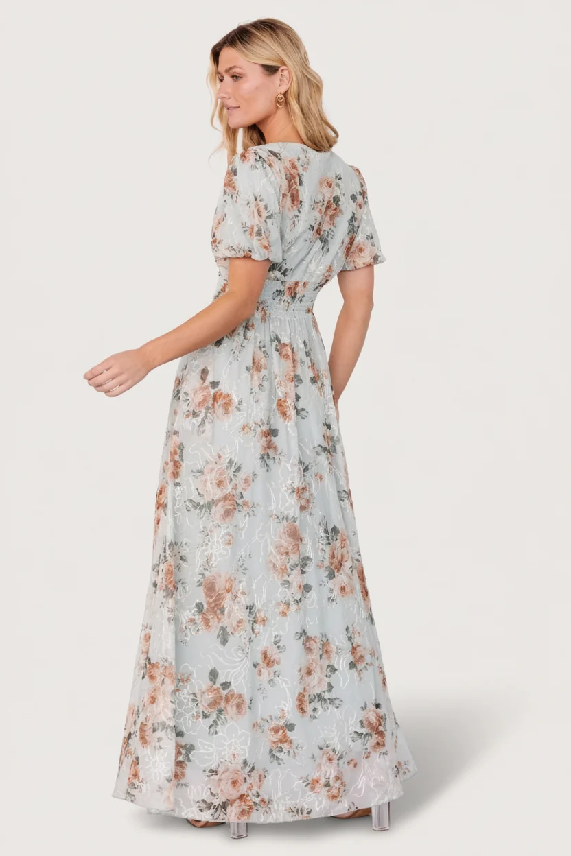 Ardley Maxi Dress — Sage Floral Embroidered 5 Ardley Maxi Dress — Sage Floral Embroidered