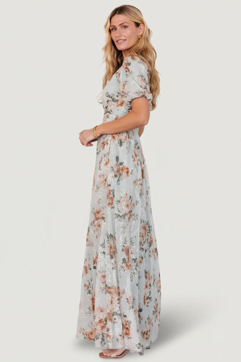 Ardley Maxi Dress — Sage Floral Embroidered 6 Ardley Maxi Dress — Sage Floral Embroidered