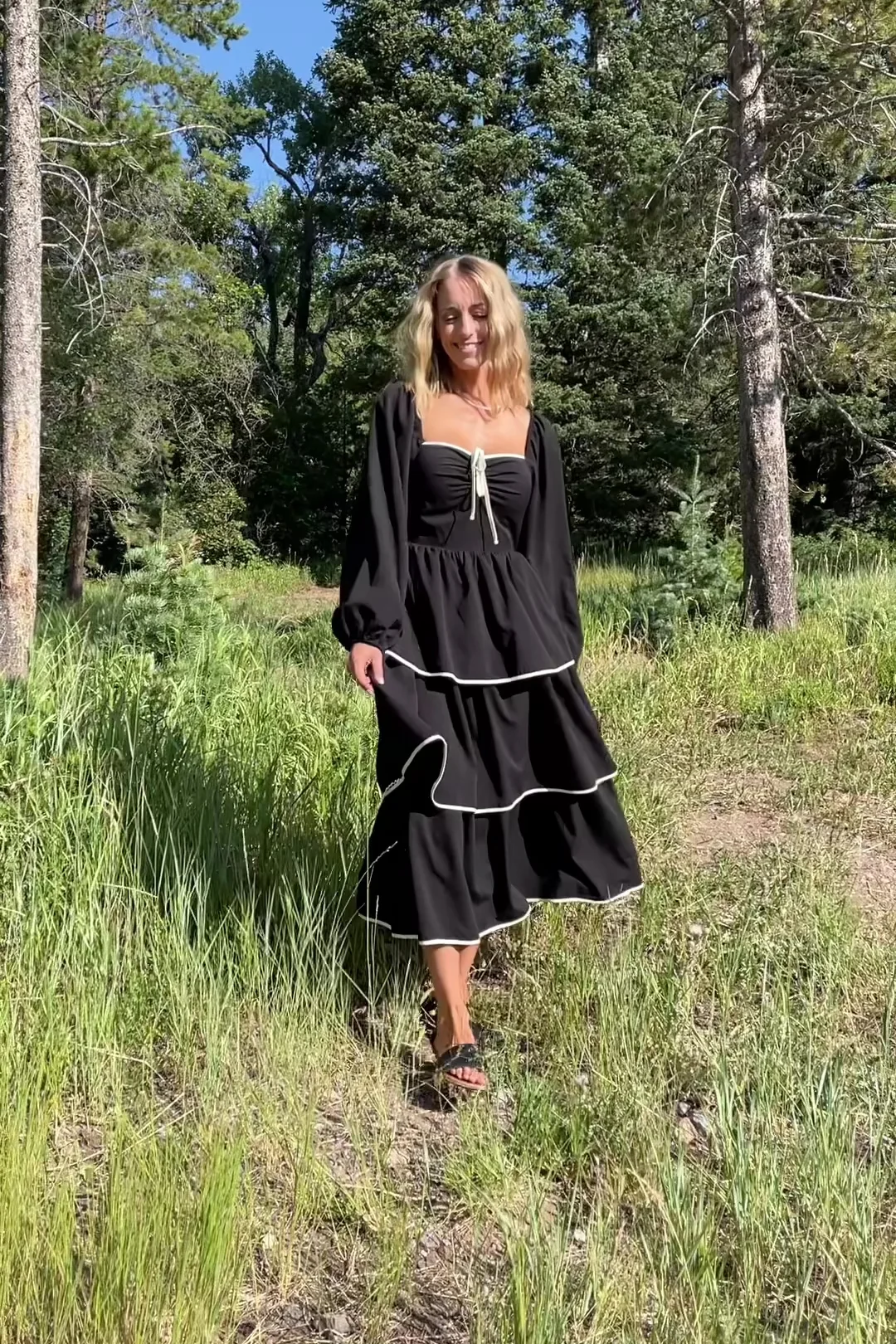 Barcelona Tiered Midi Dress - Sweetheart 2 Barcelona Tiered Midi Dress - Sweetheart