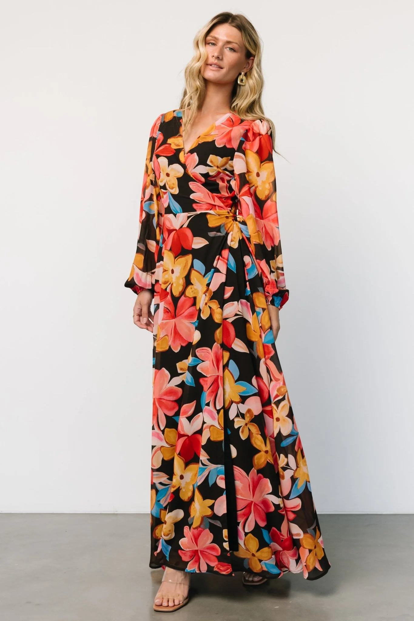 Katinka Wrap Maxi — Tropical Night Floral 23 Katinka Wrap Maxi — Tropical Night Floral
