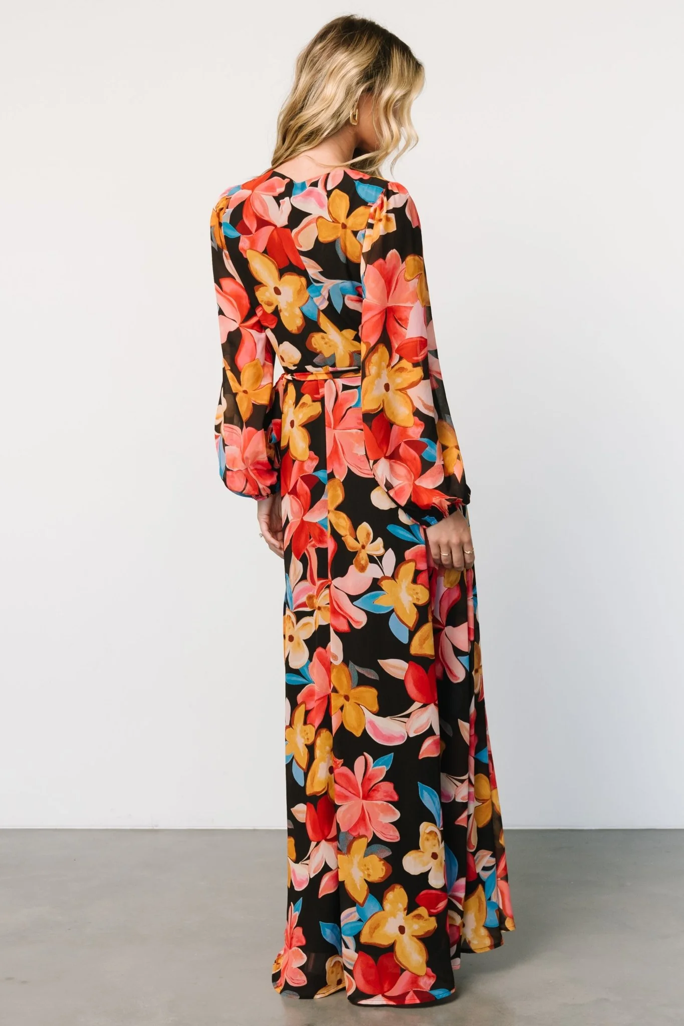 Katinka Wrap Maxi — Tropical Night Floral 4 Katinka Wrap Maxi — Tropical Night Floral