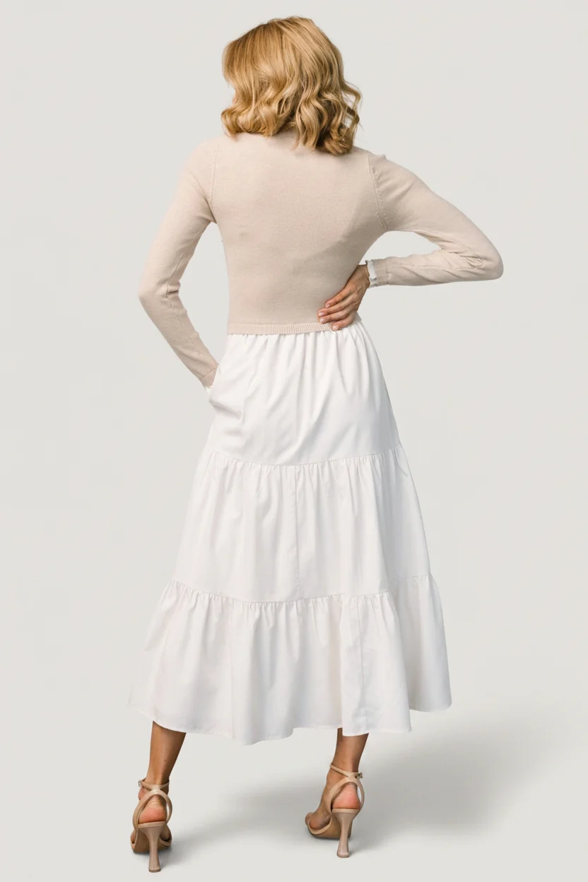 Sophie Sweater Dress — Ruffle Neckline 10 Sophie Sweater Dress — Ruffle Neckline