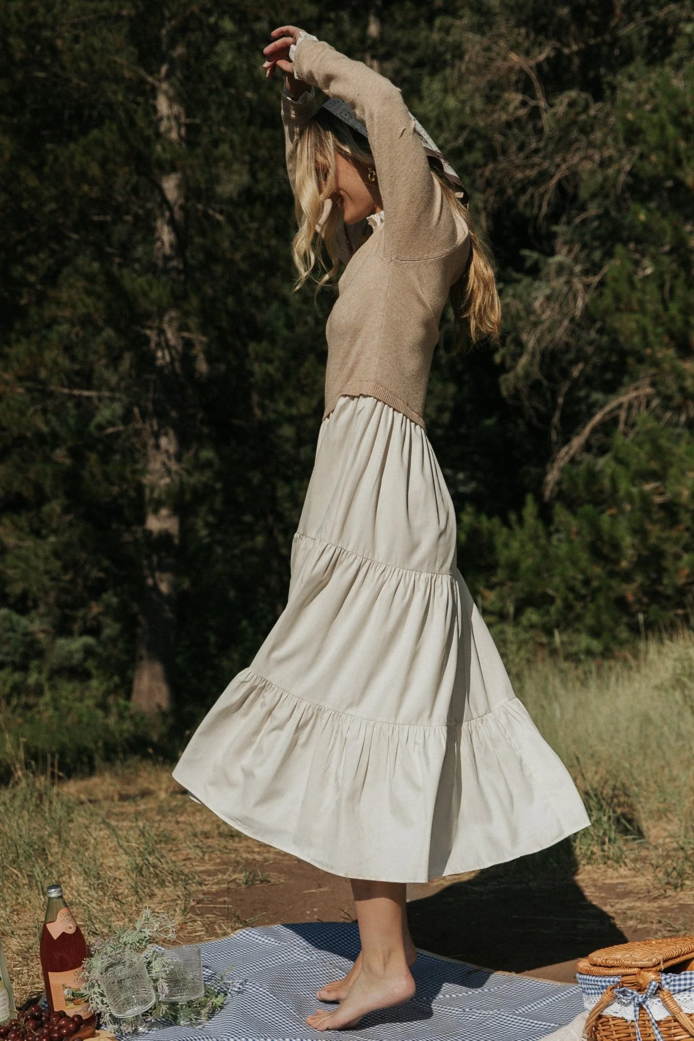 Sophie Sweater Dress — Ruffle Neckline 4 Sophie Sweater Dress — Ruffle Neckline