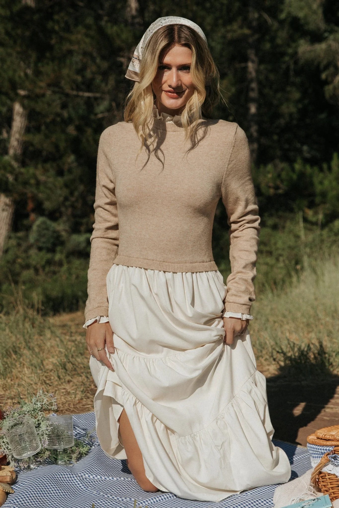 Sophie Sweater Dress — Ruffle Neckline 9 Sophie Sweater Dress — Ruffle Neckline