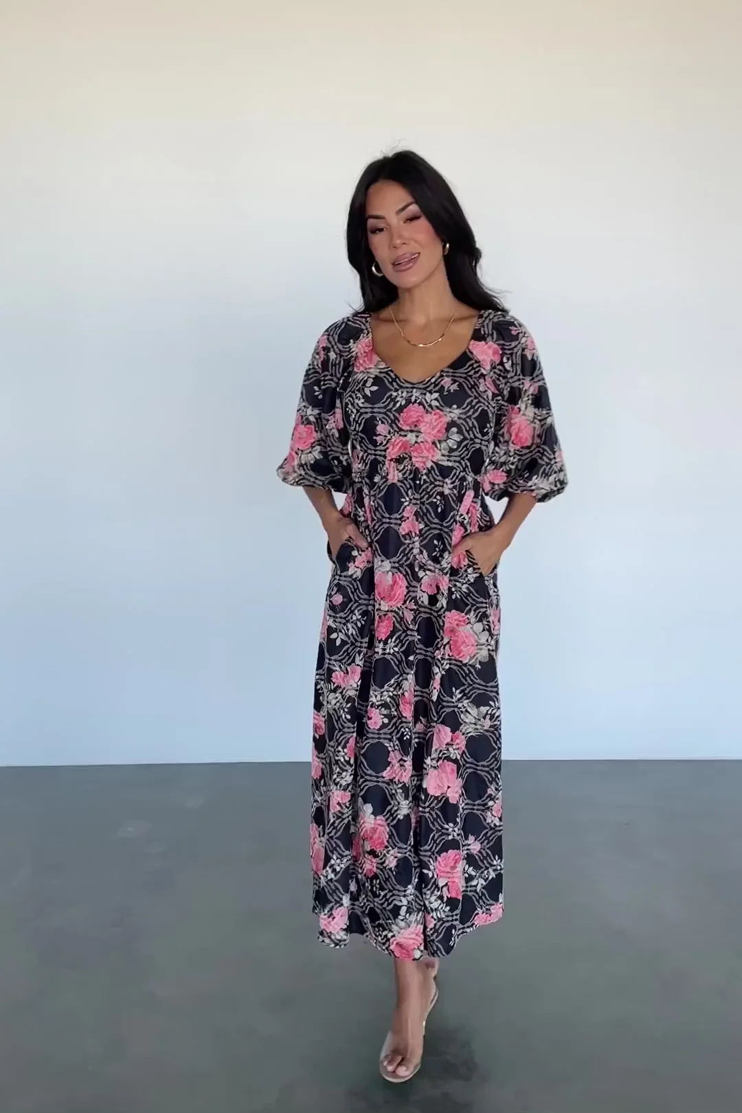Ivanna Embroidered Satin Midi Dress 2 Ivanna Embroidered Satin Midi Dress