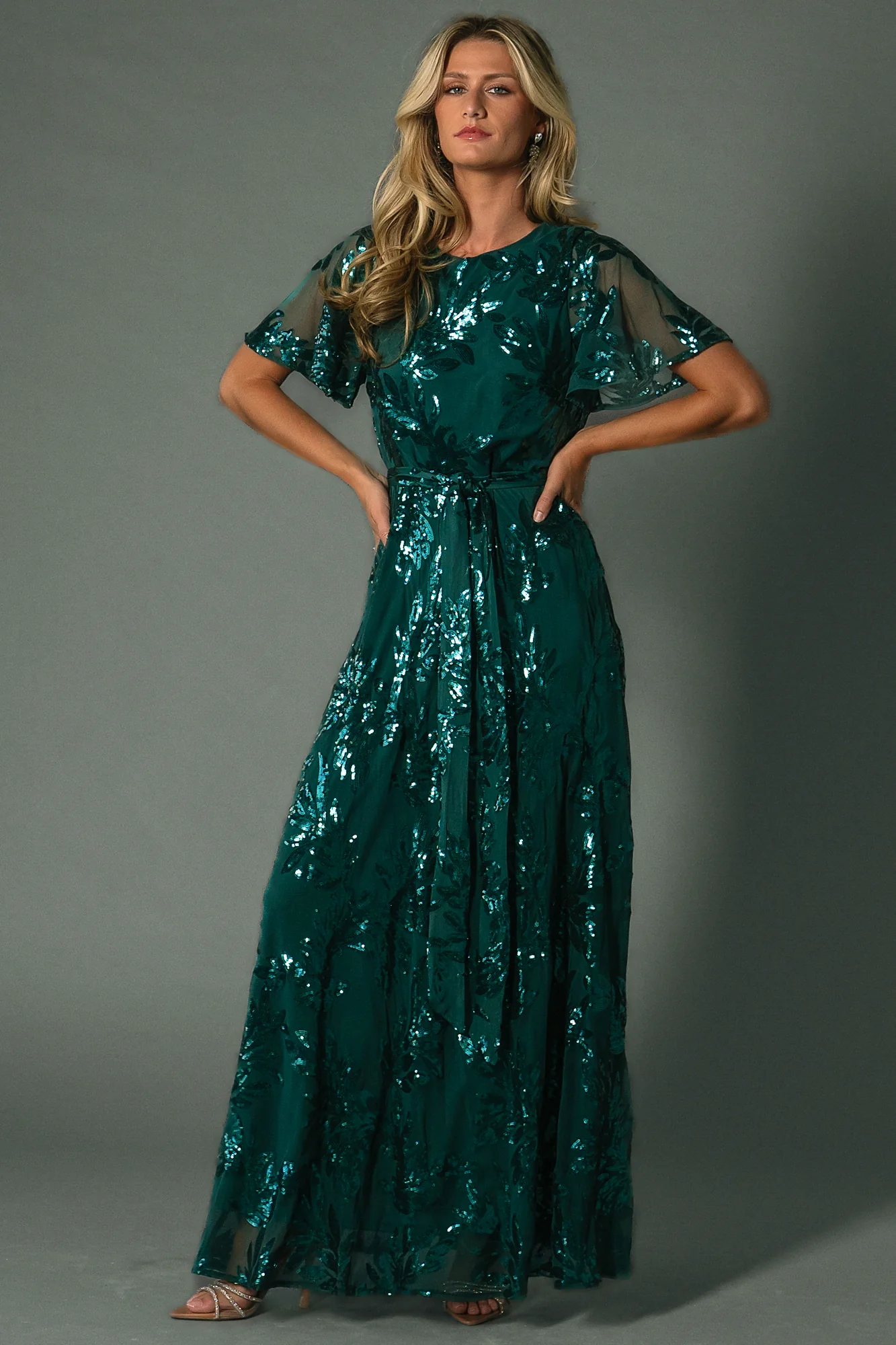 Muse Sequin Maxi Dress — Emerald Green Gown 7 Muse Sequin Maxi Dress — Emerald Green Gown